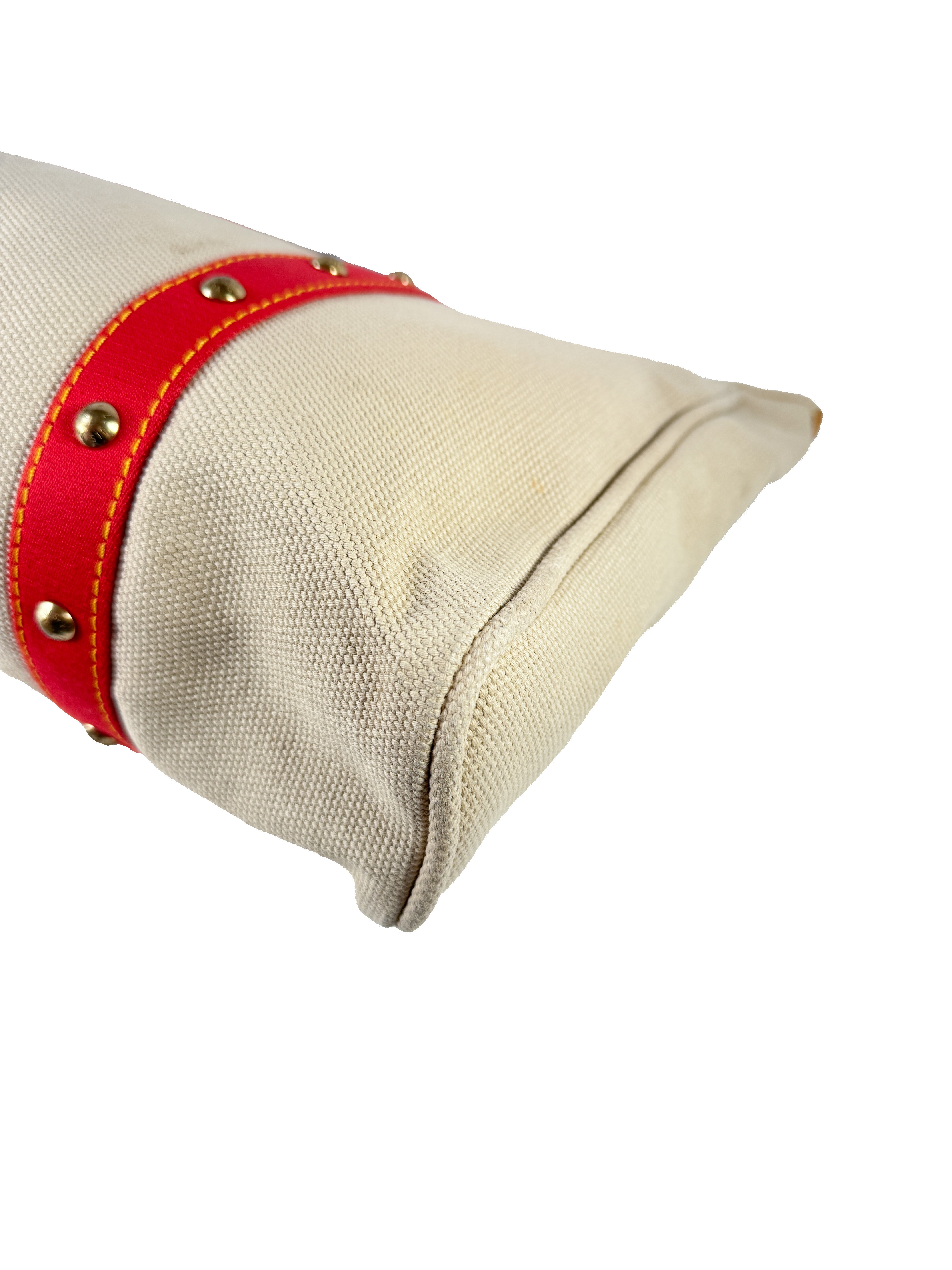 Louis Vuitton cream/red Antigua Cabas GM tote SP0045