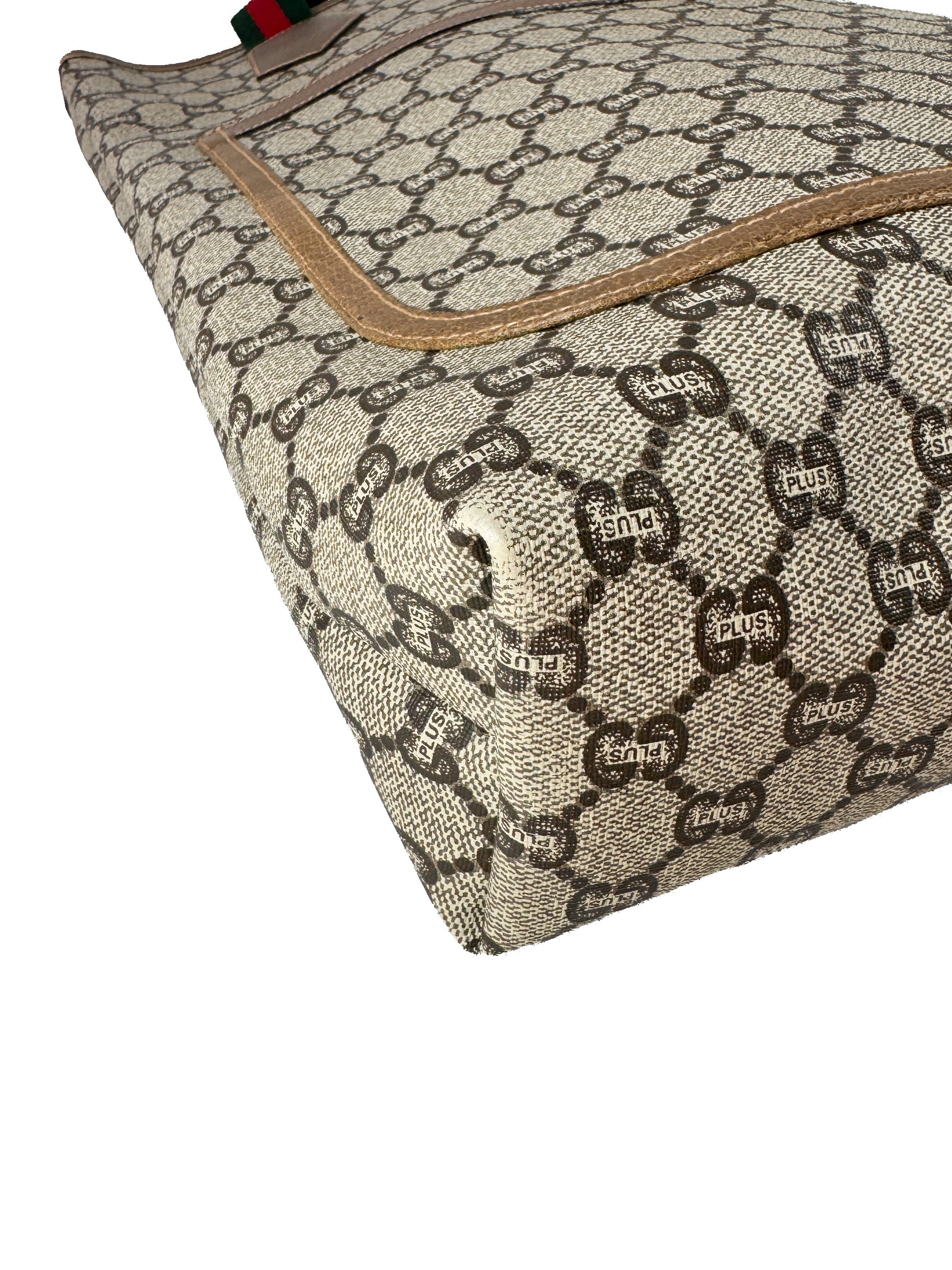 Gucci Plus sherry line vintage GG tote