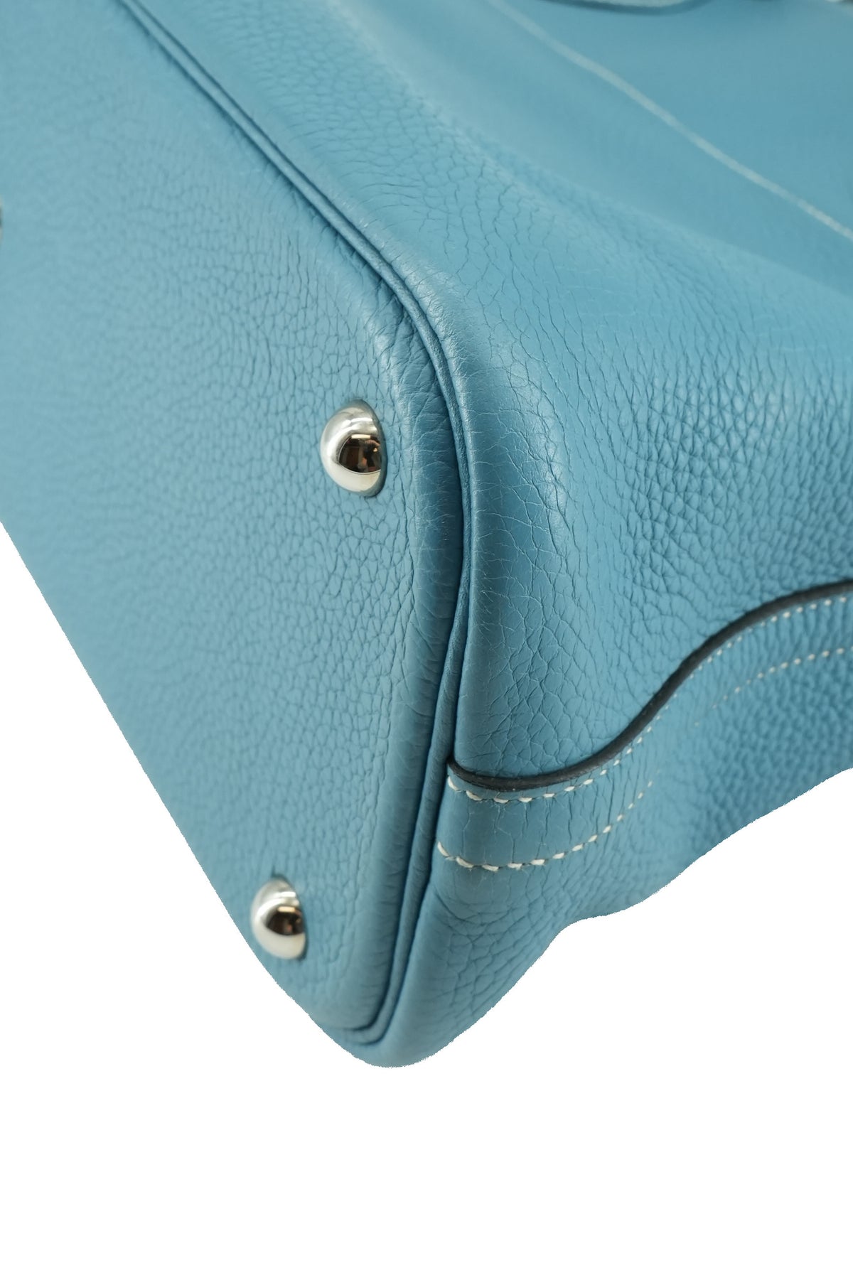Hermes Bolide 35 blue jean Clemence