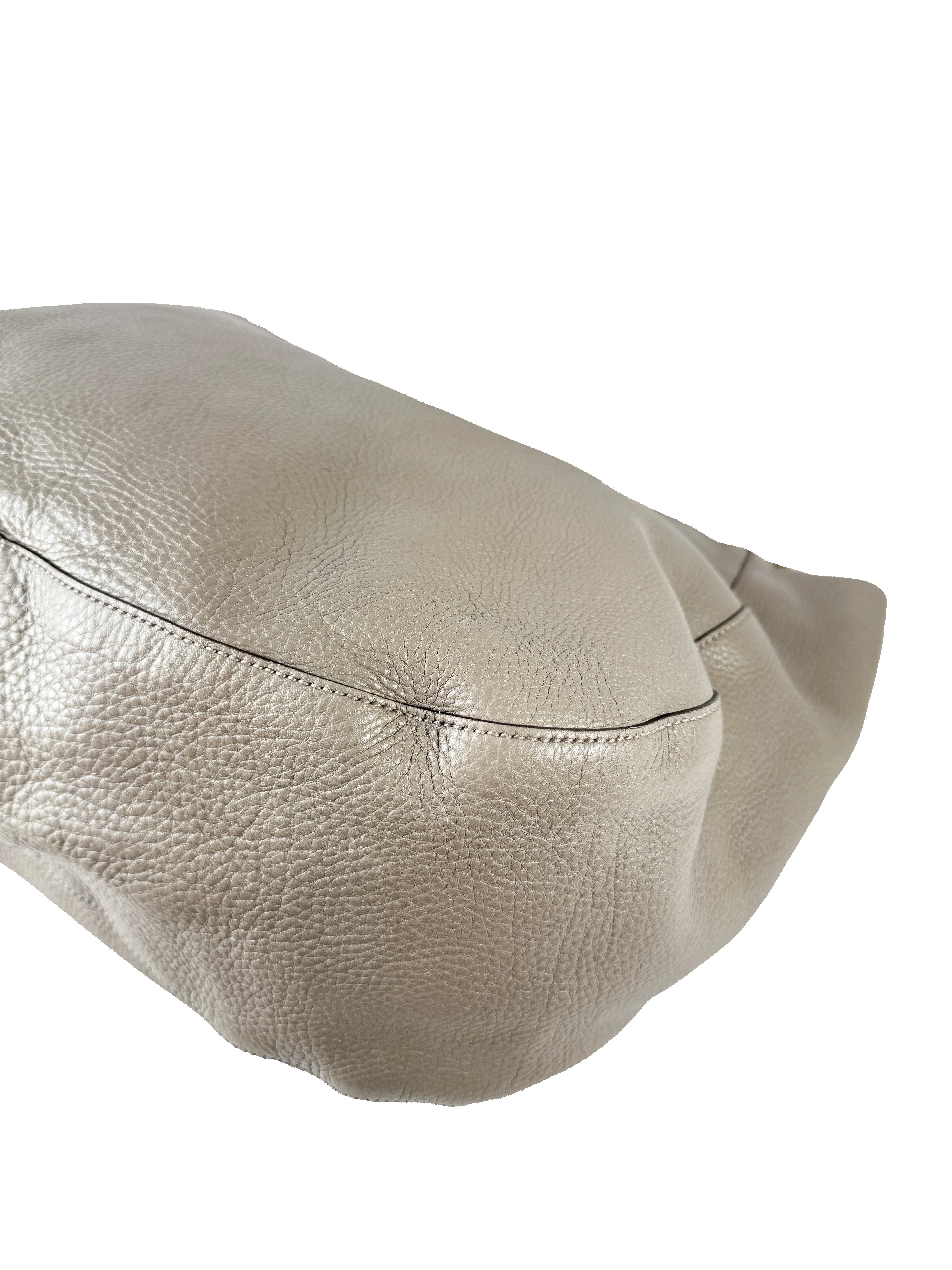 Gucci gray leather Twill shoulder bag 309531502752