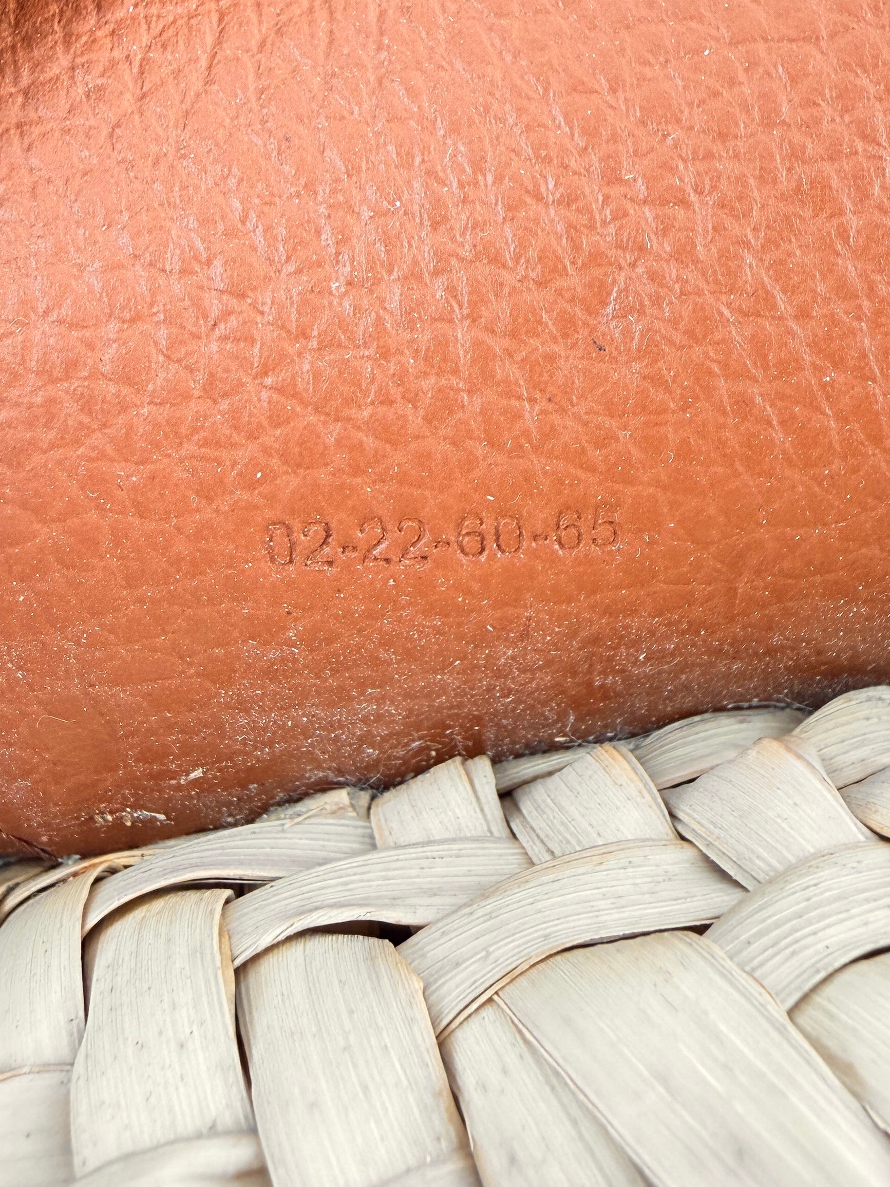 Chloé brown leather raffia Marcie crossbody 02-22-60-65