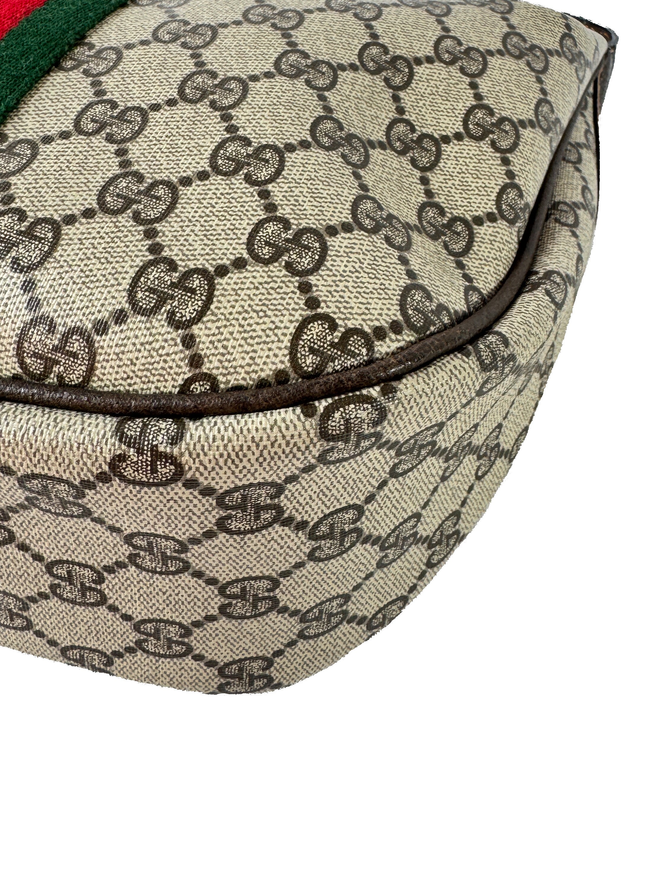 Gucci GG Supreme brown vintage shoulder bag