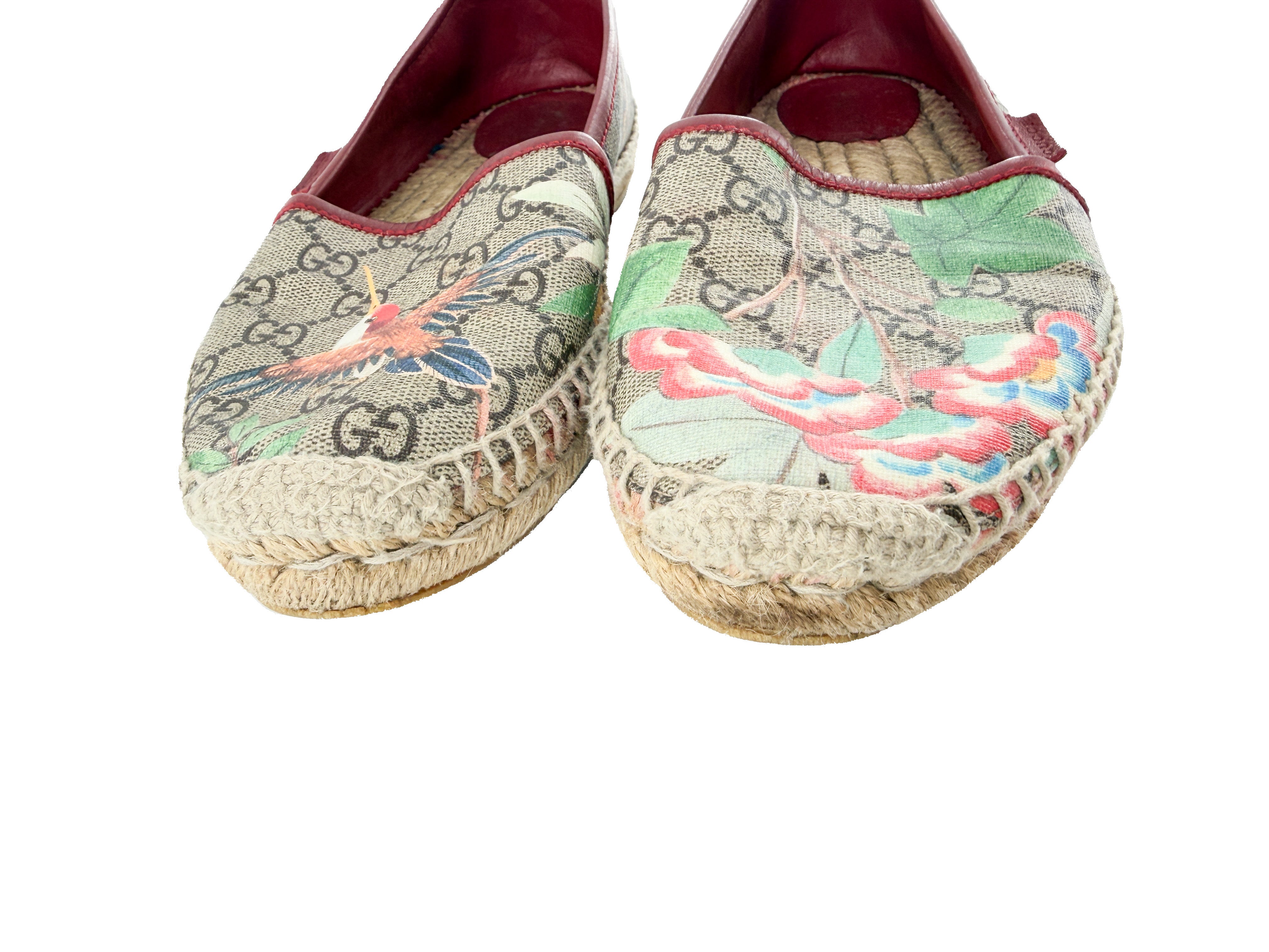 Gucci GG bird print esapdrilles size 39.5