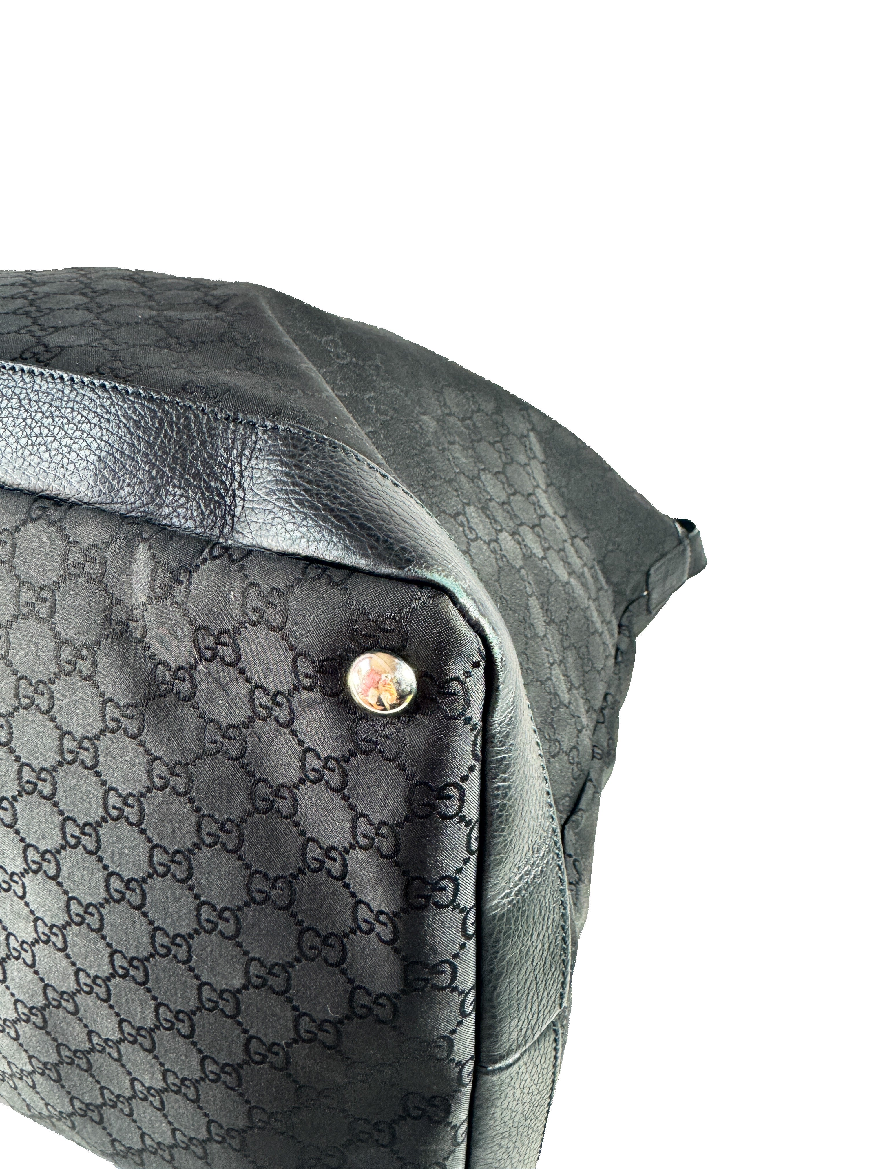 Gucci black GG XL travel bag 105669 520981