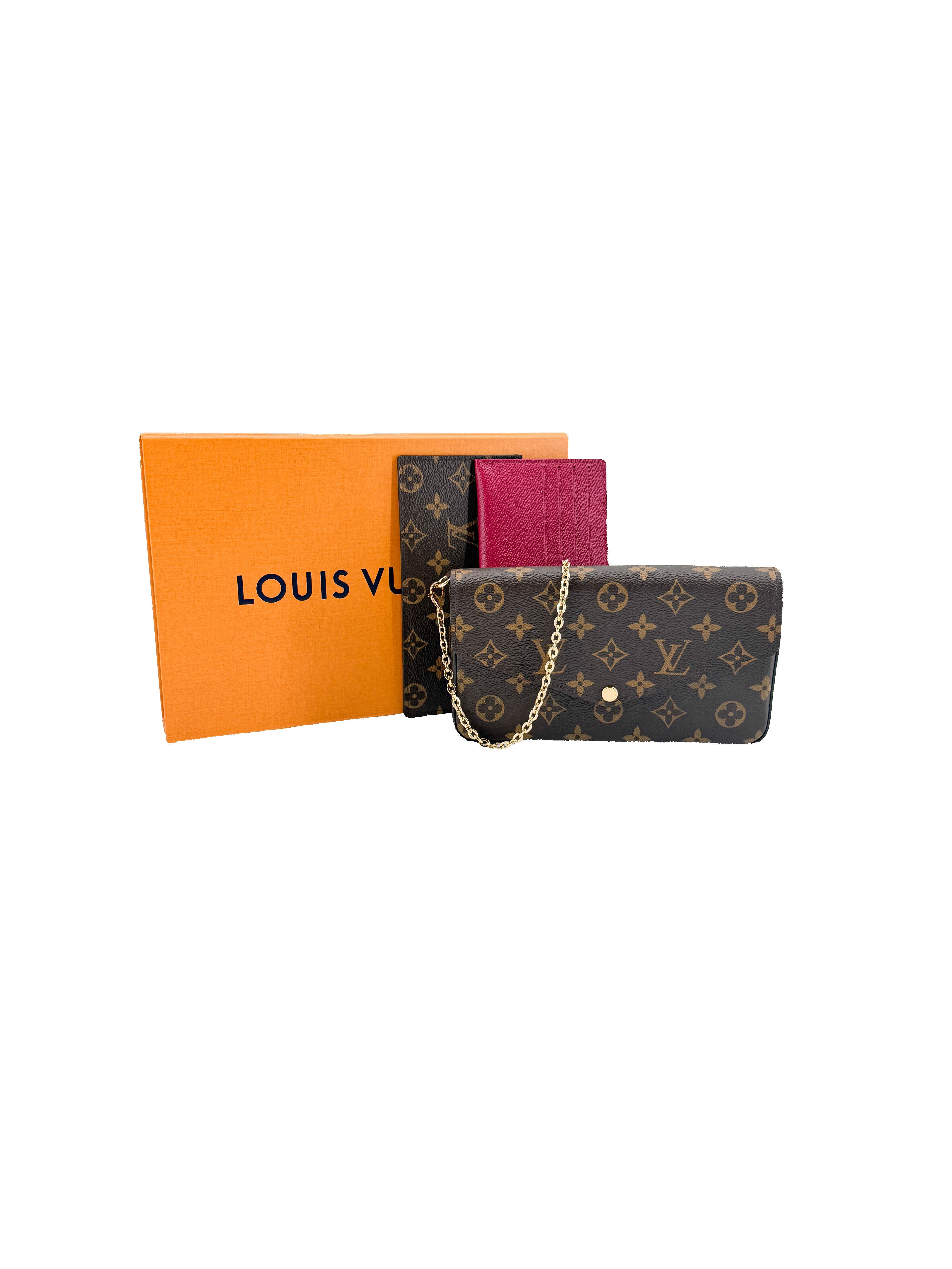 Louis Vuitton monogram Felicie Pochette w/inserts NFC