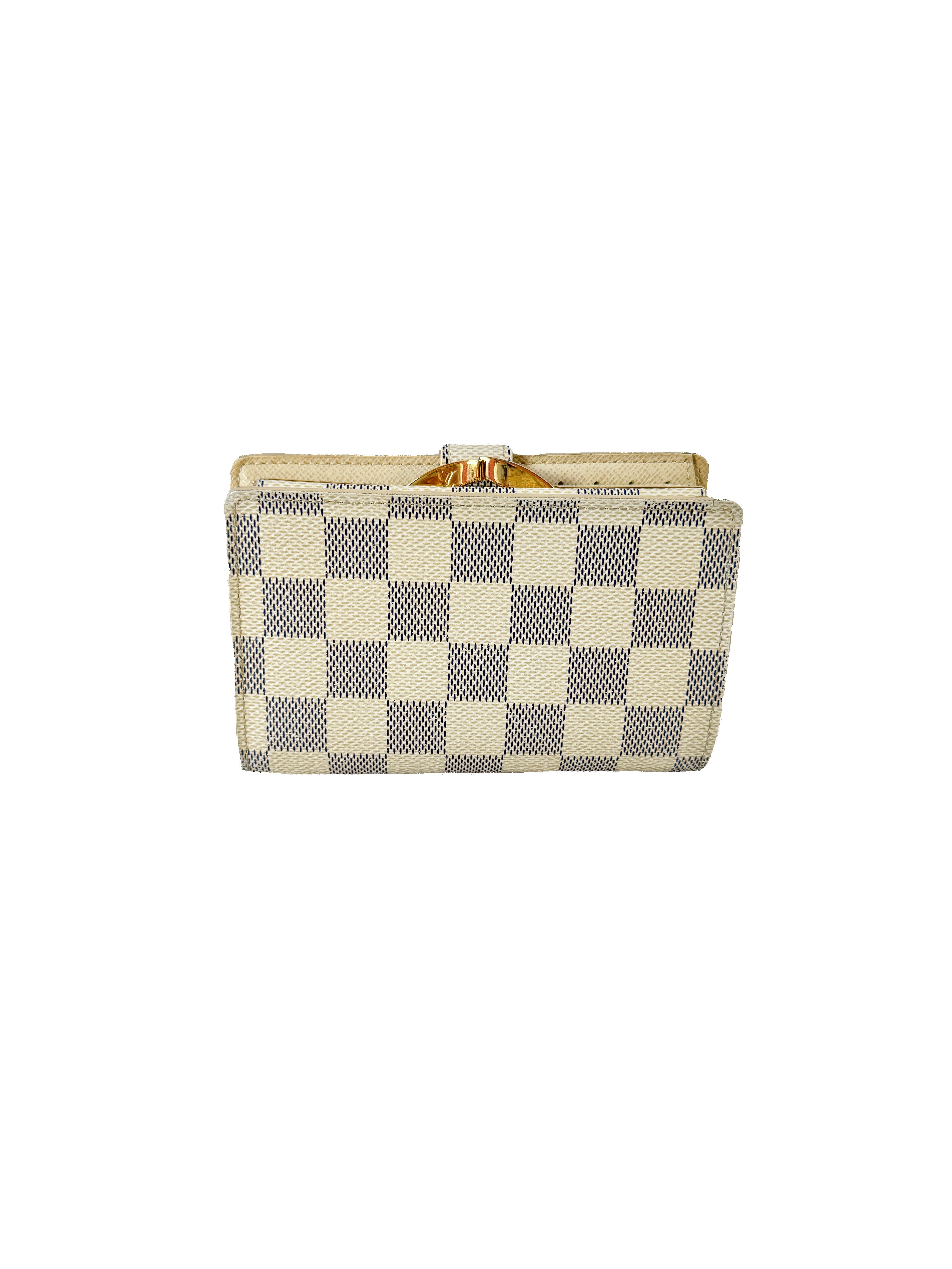 Louis Vuitton damier azur portefeuille viennois wallet MI1190
