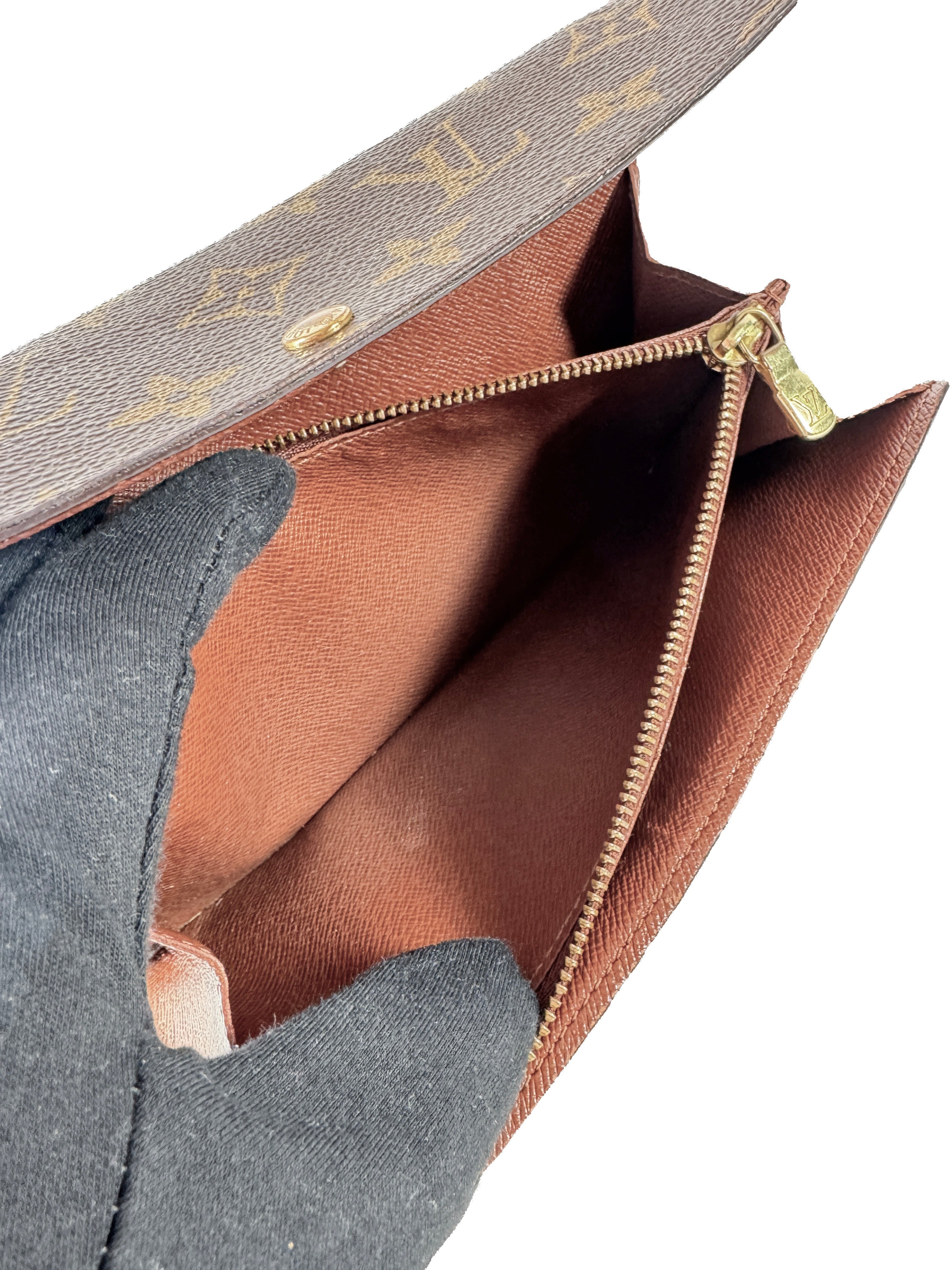 Louis Vuitton monogram vintage Porte Monnaie long wallet MB0093