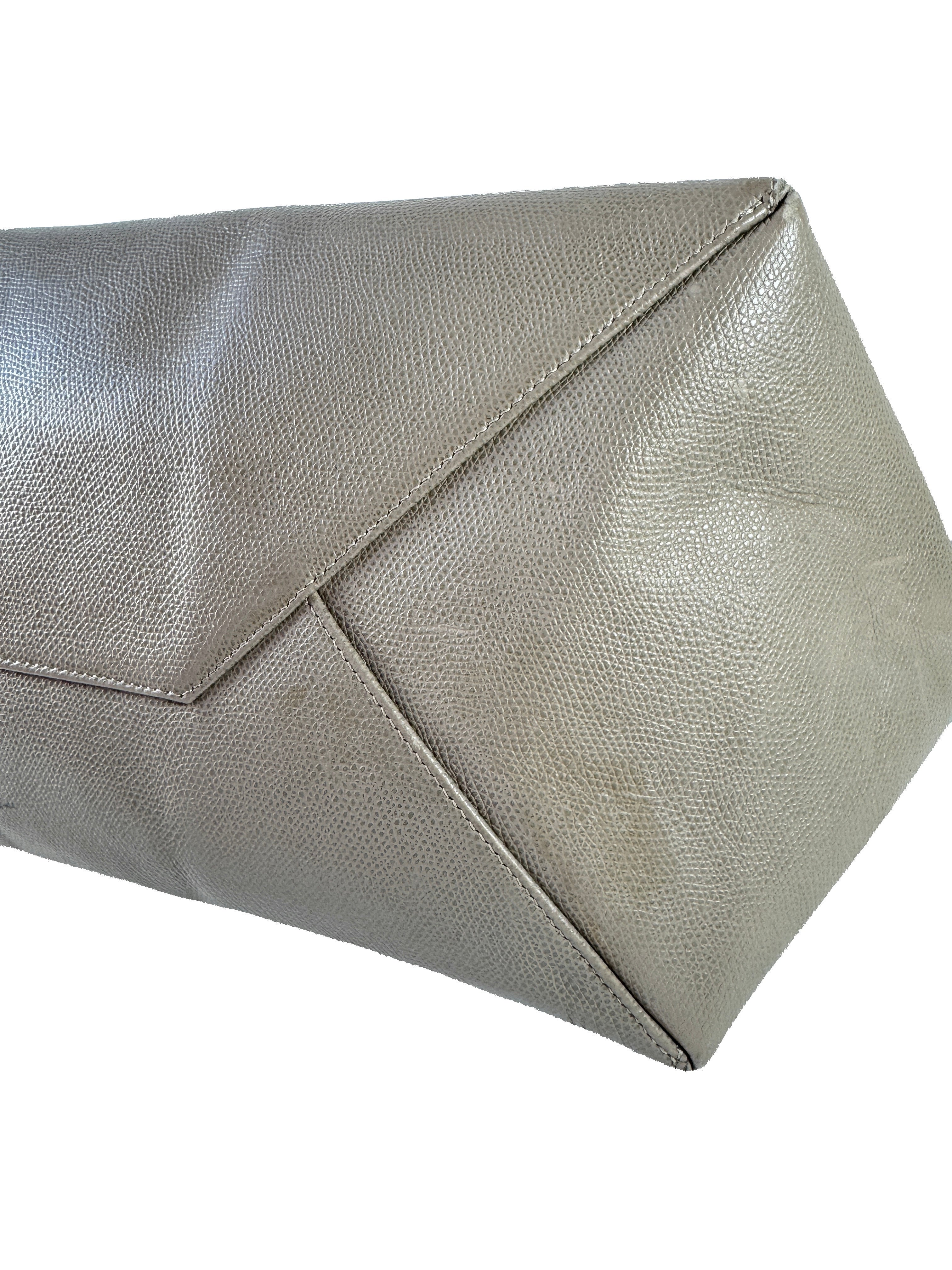 Celine blue/taupe horizontal Cabas tote