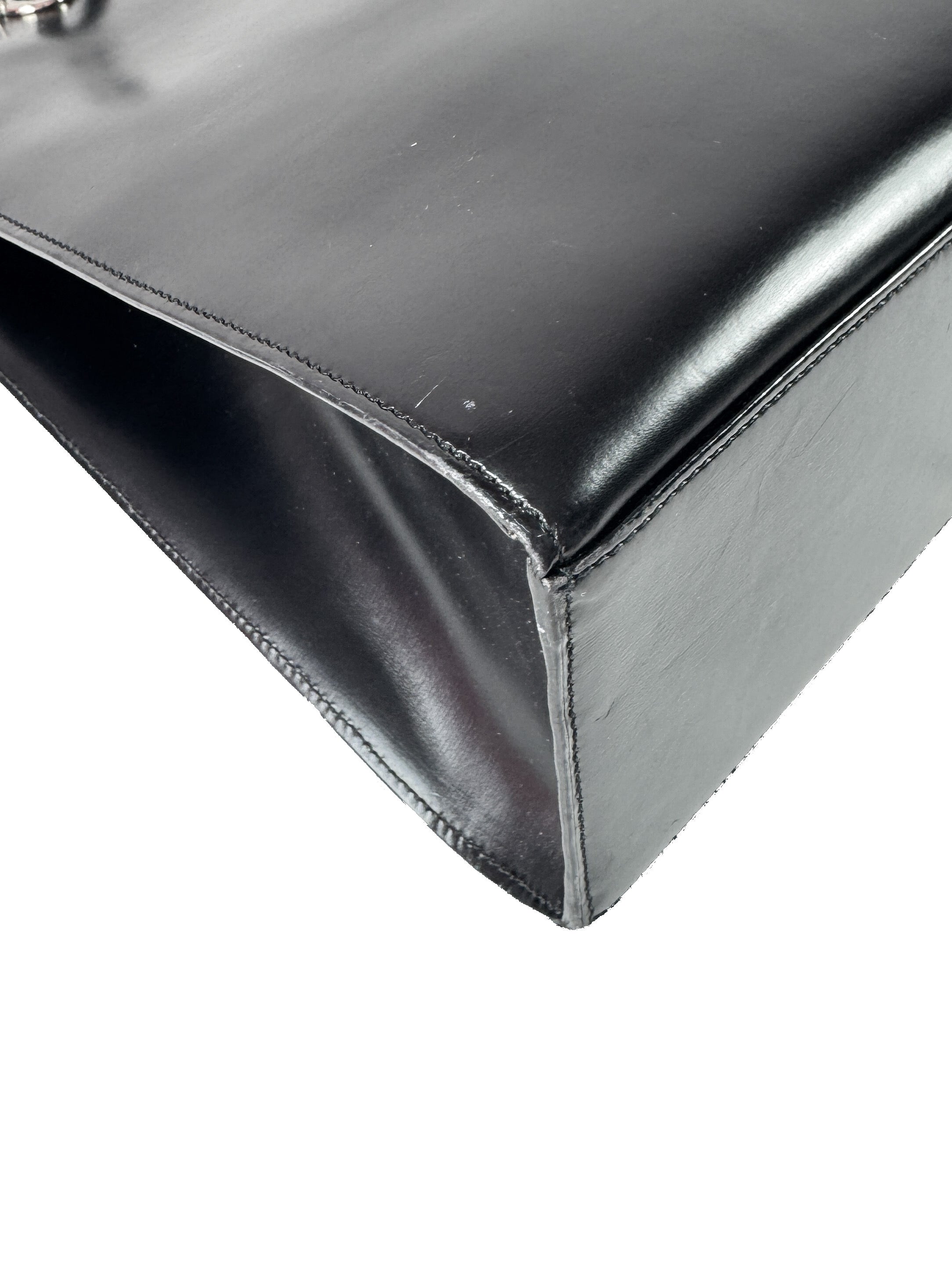 Cartier black leather Panthere tote EBCK