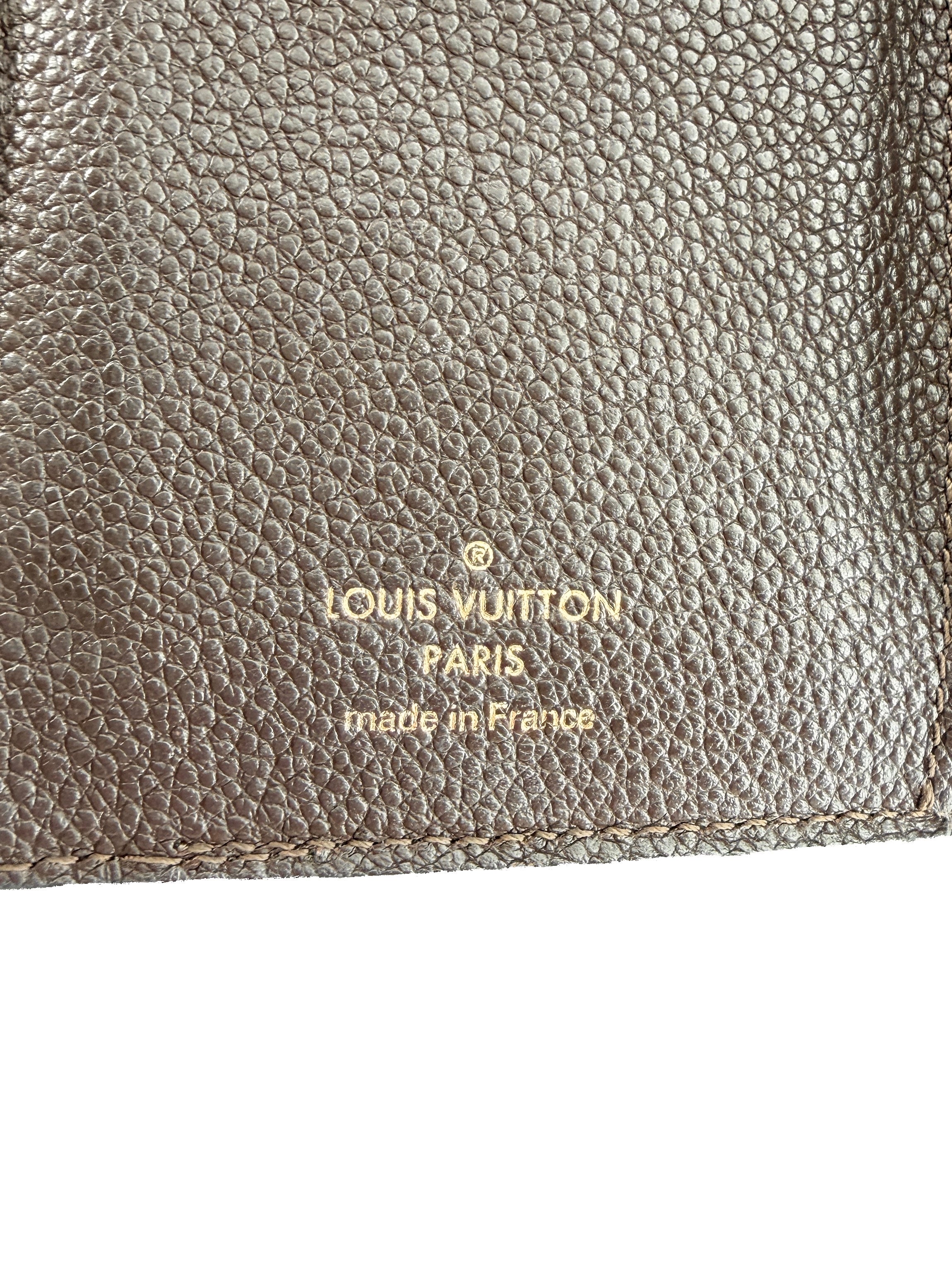 Louis Vuitton brown empreinte compact Curieuse wallet SP1163
