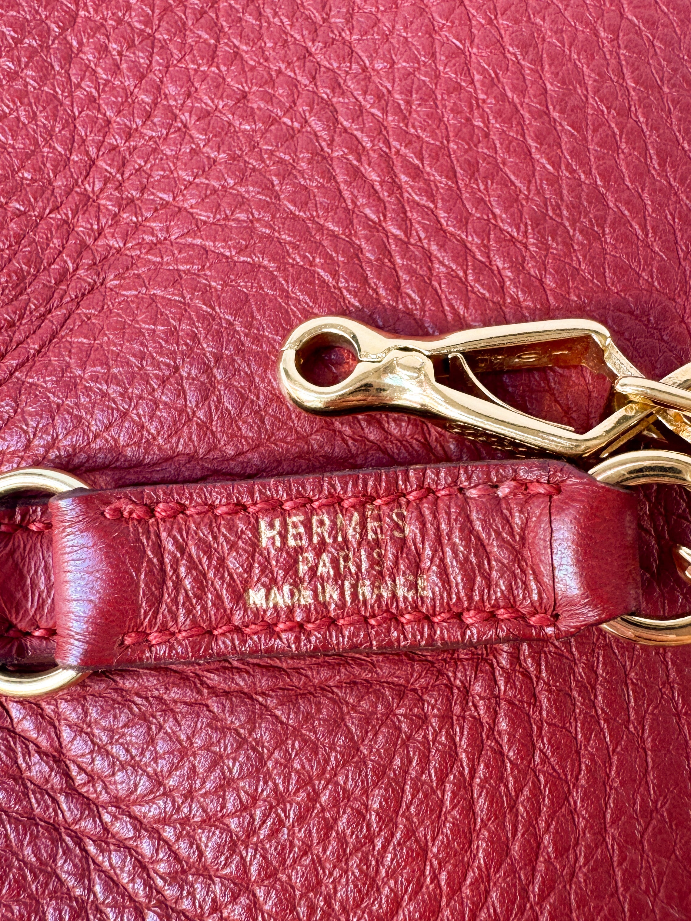 Hermès Clemence Trim 31 Rouge