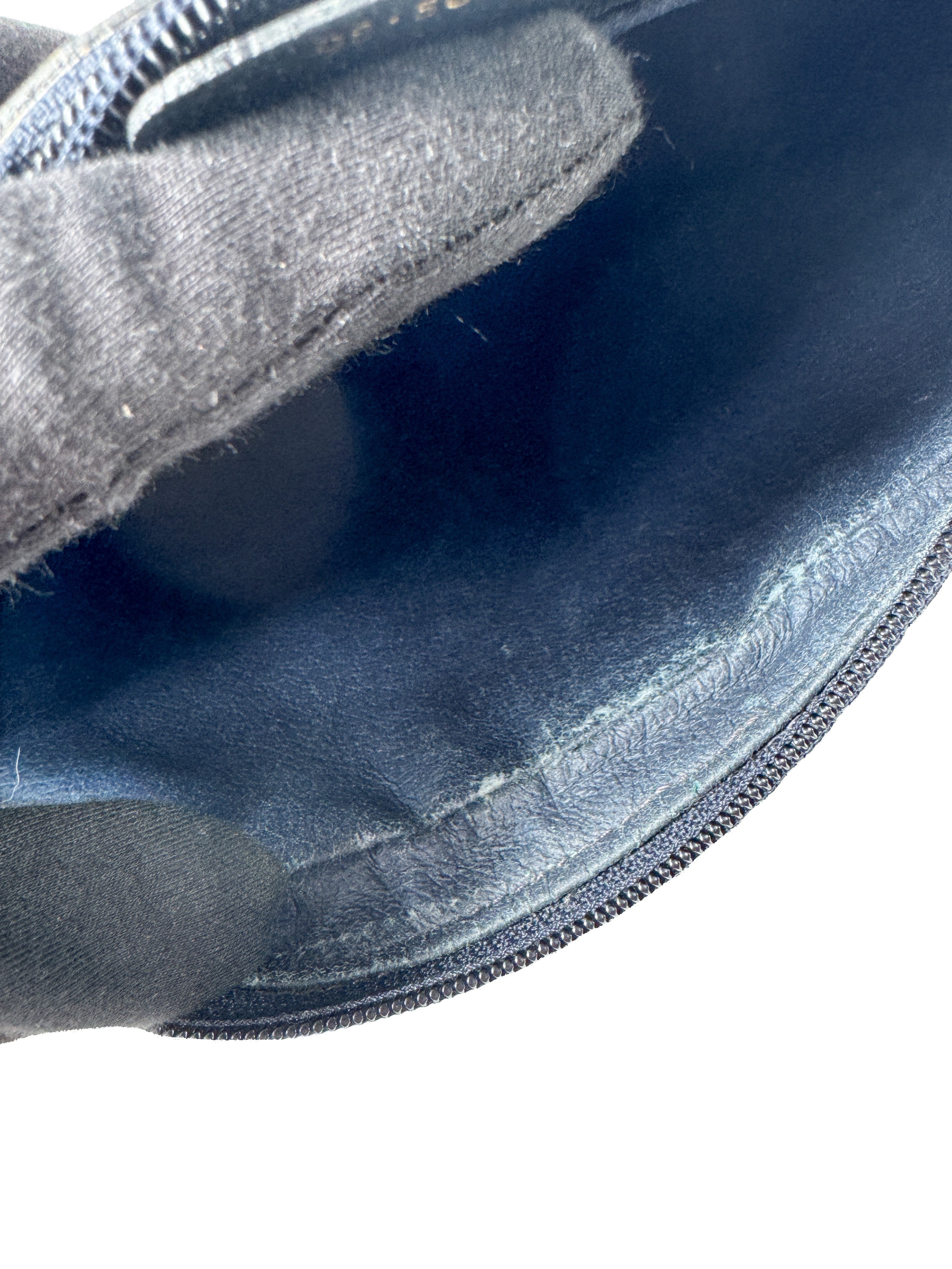 Gucci GG supreme sherry line vintage navy pouch 98.56.01.012