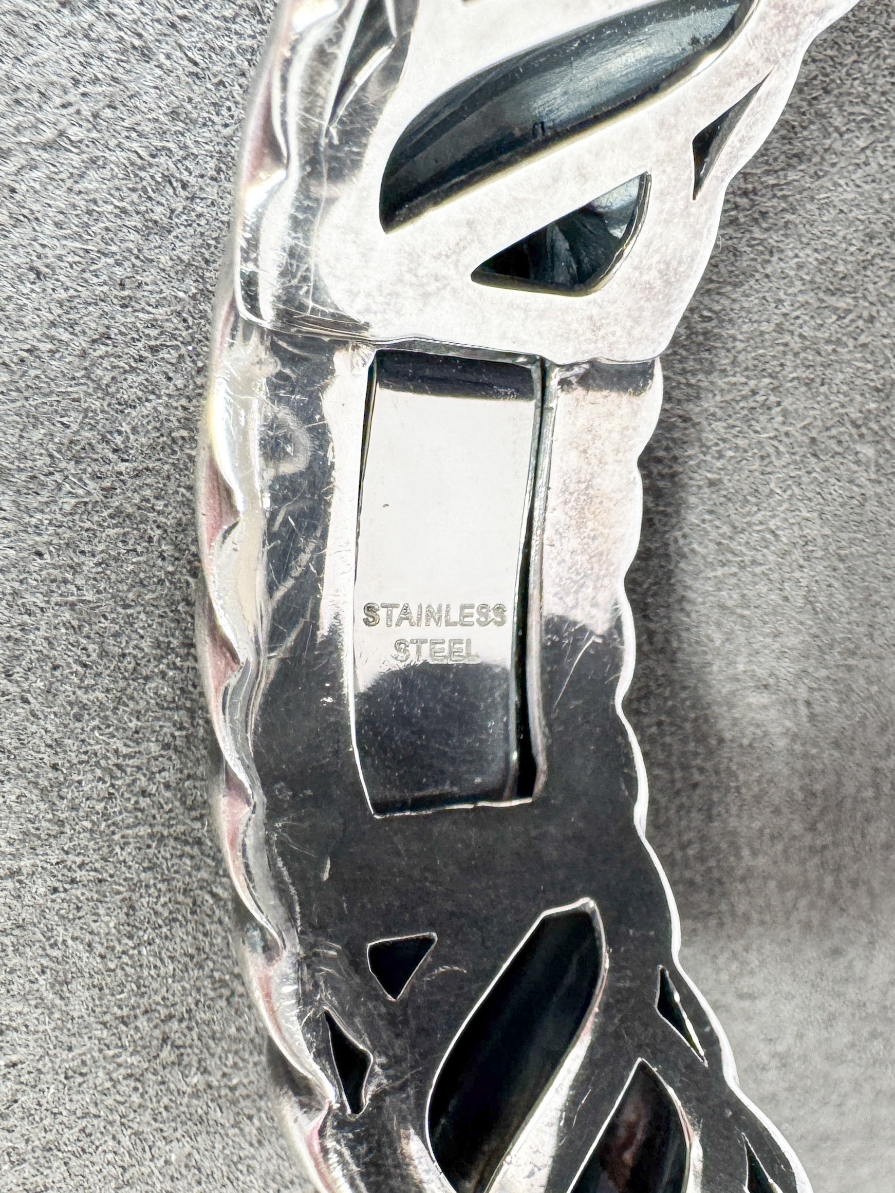 David Yurman sterling silver, black onyx Waverly hinged cuff