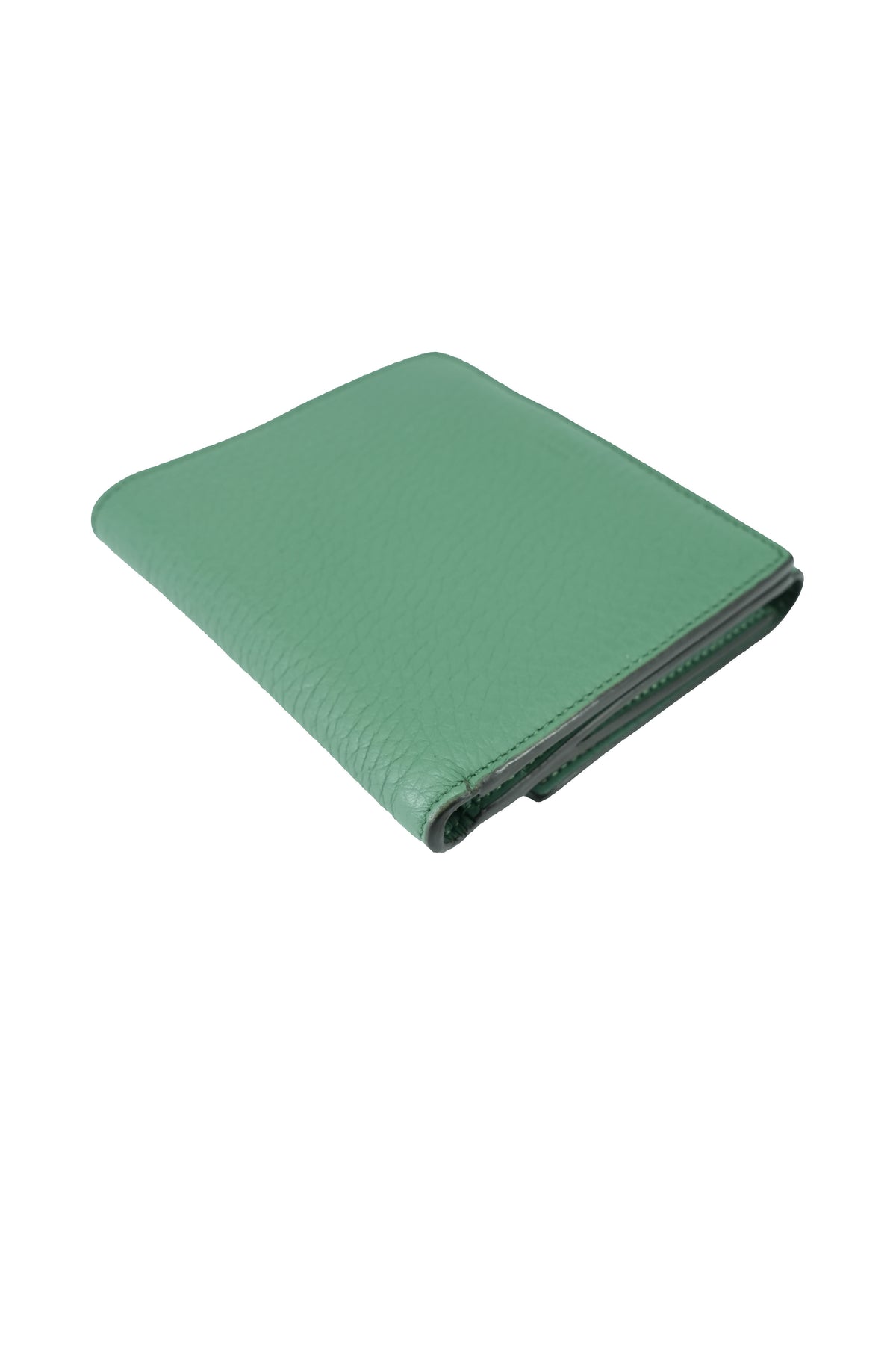 Fendi Selleria green leather compact Peekaboo wallet 1855