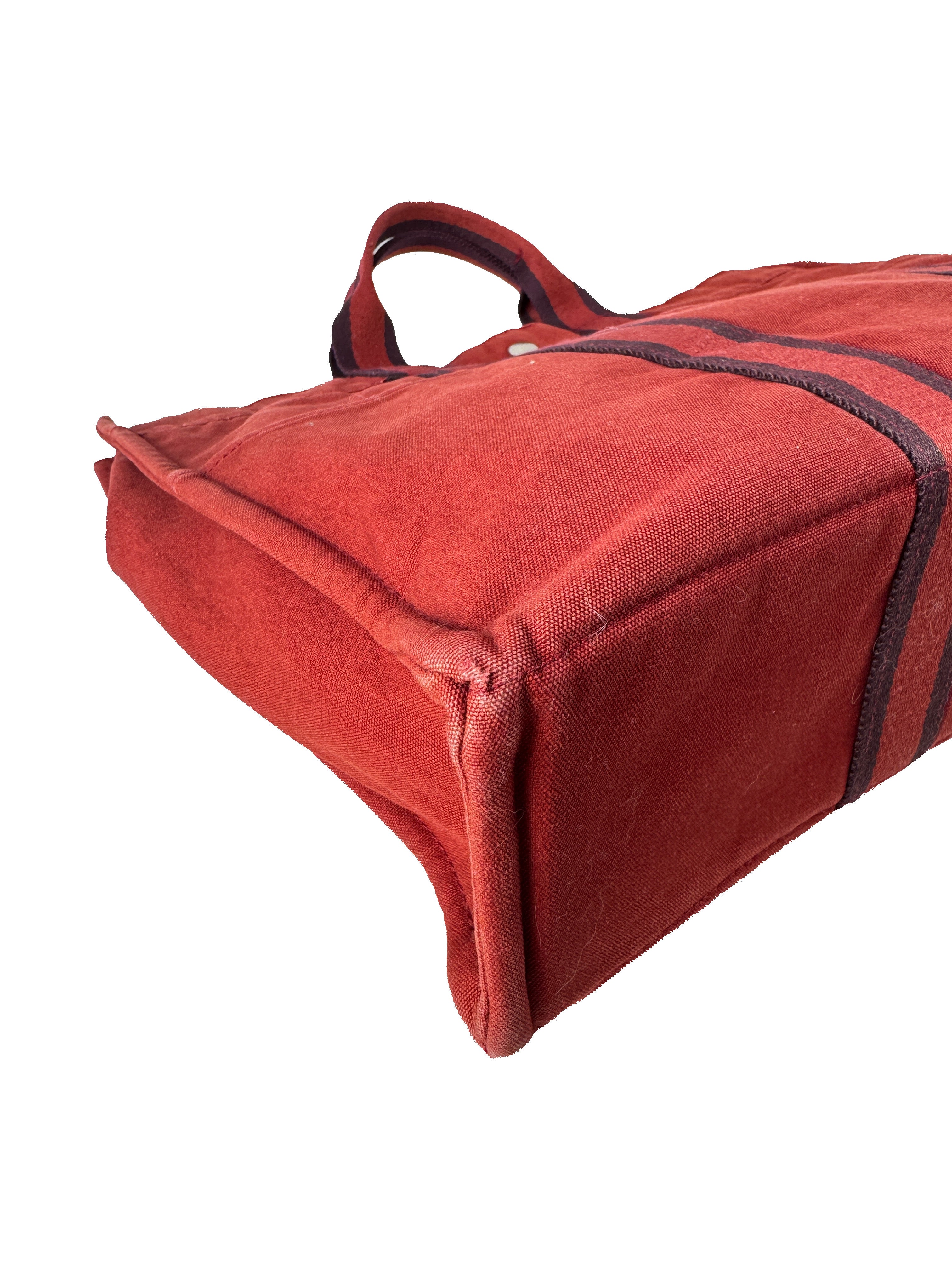 Hermès red fourre tote GM *as is*