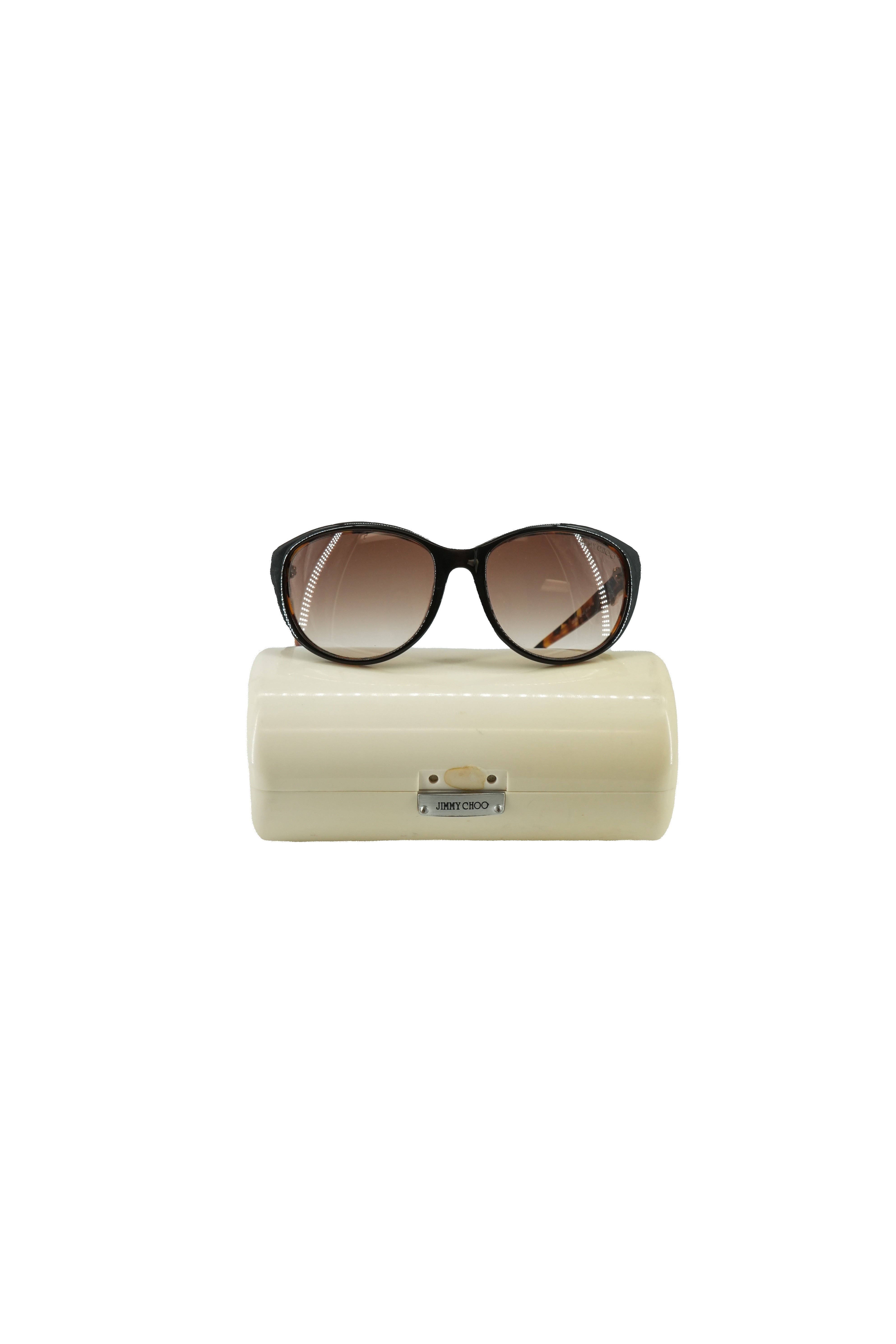 Jimmy Choo tortoise buckle sunglasses *Case*