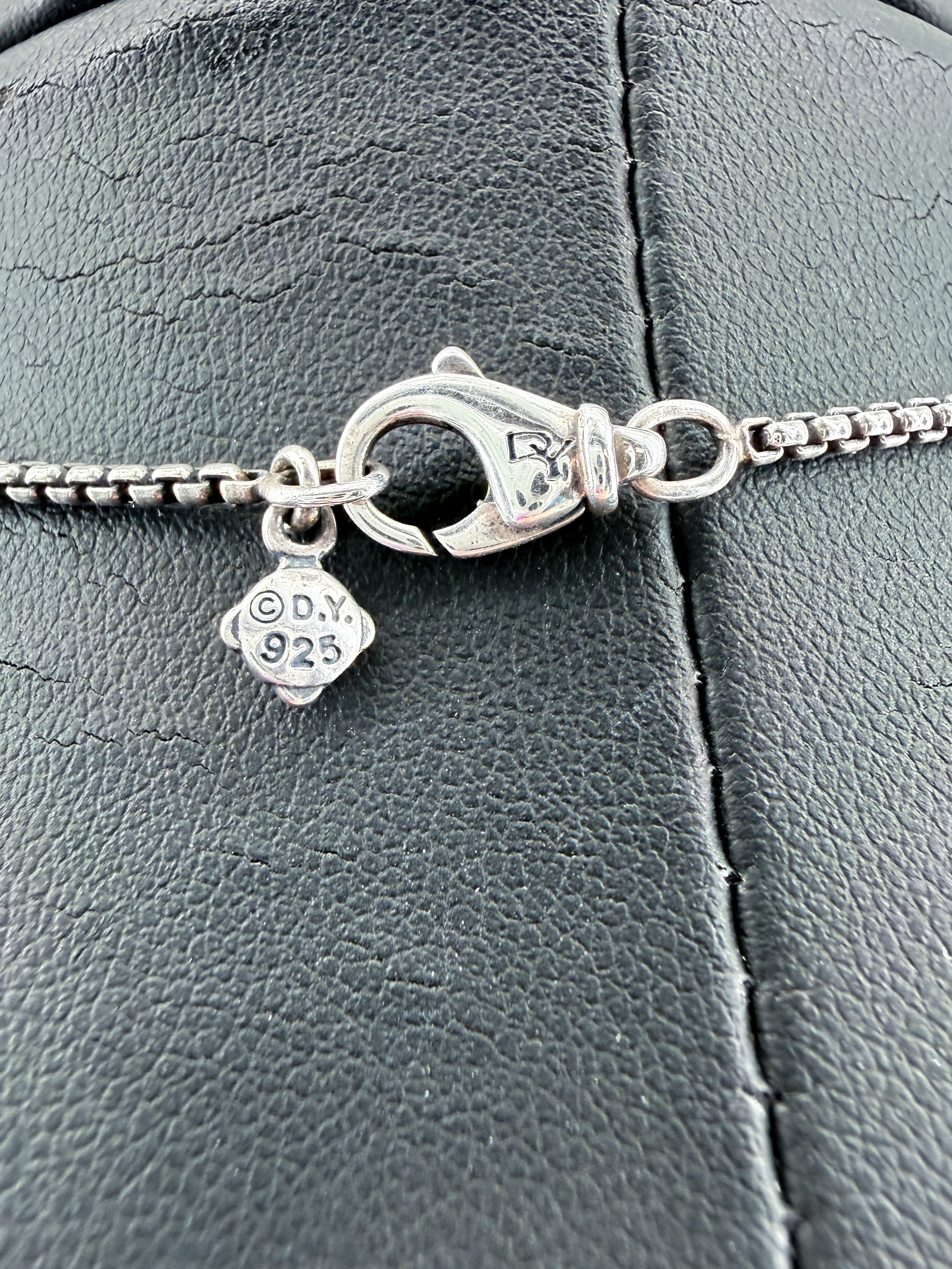 David Yurman Petite Albion pendant necklace Prasiolite and pavé diamonds