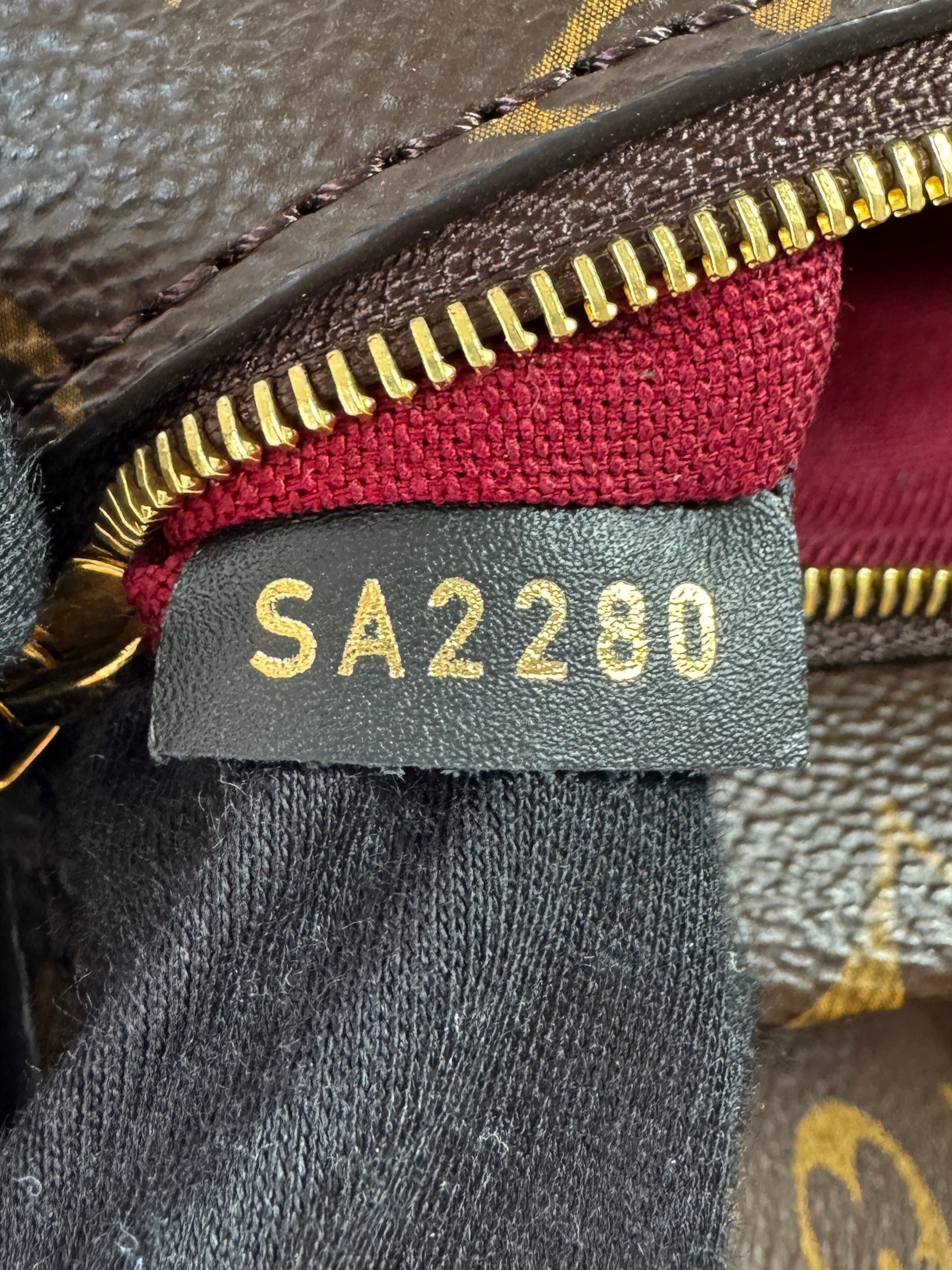 Louis Vuitton monogram Black leather Montsouris PM Backpack NM SA2280