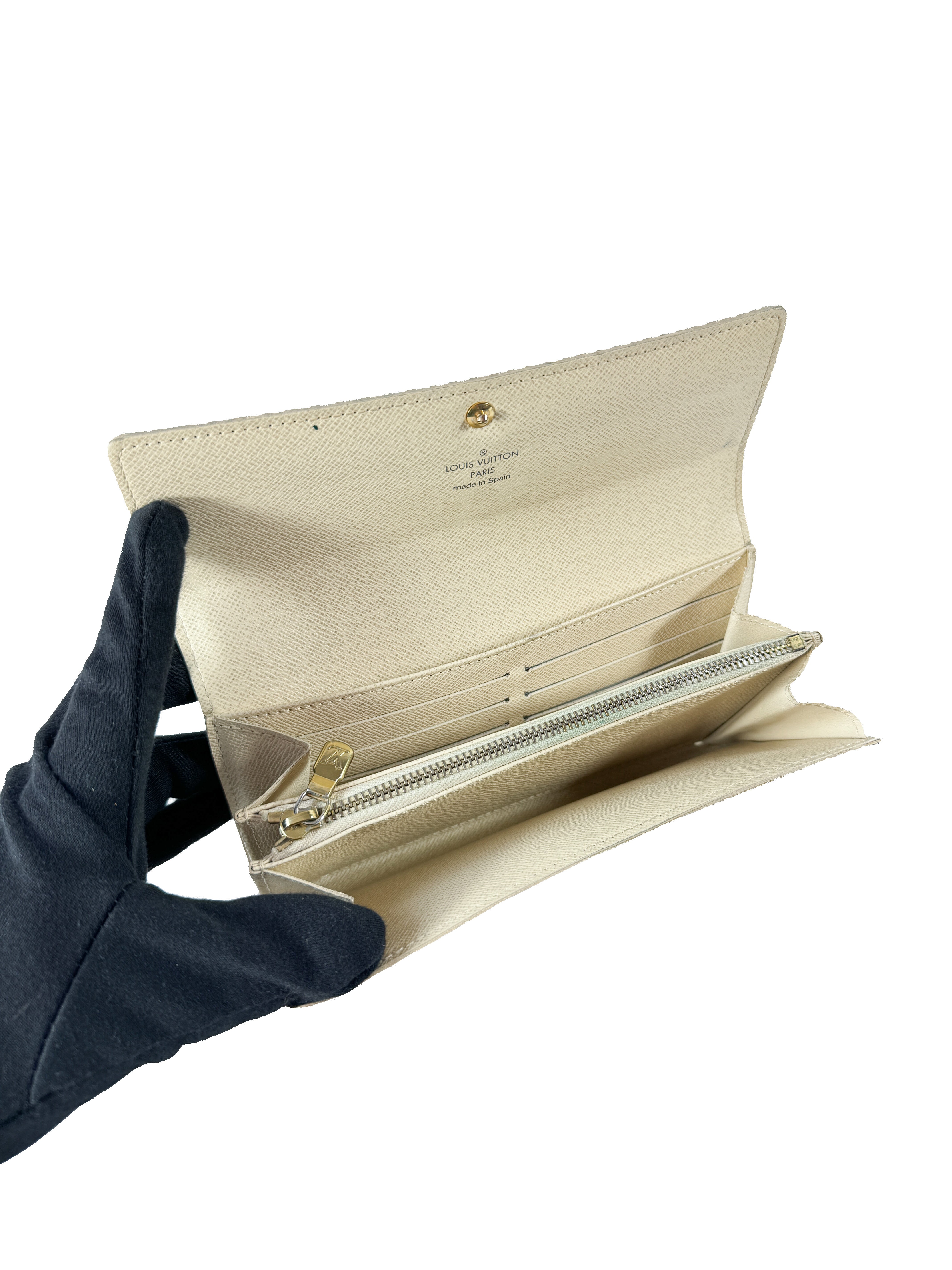 Louis Vuitton damier azur Portefeuille Sarah wallet CA2069