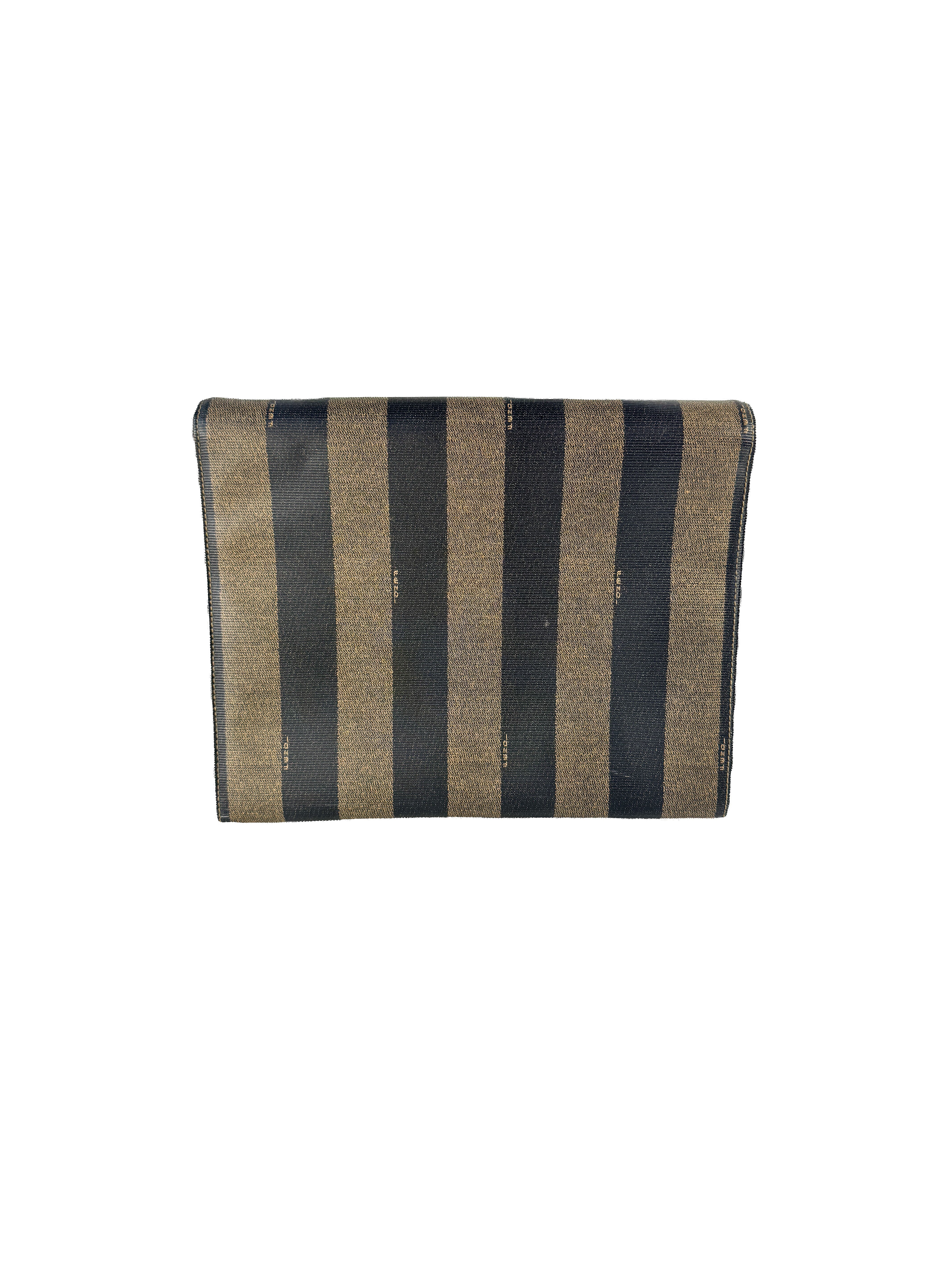 Fendi pequin striped vintage shoulder bag 211 26001068 *as is*