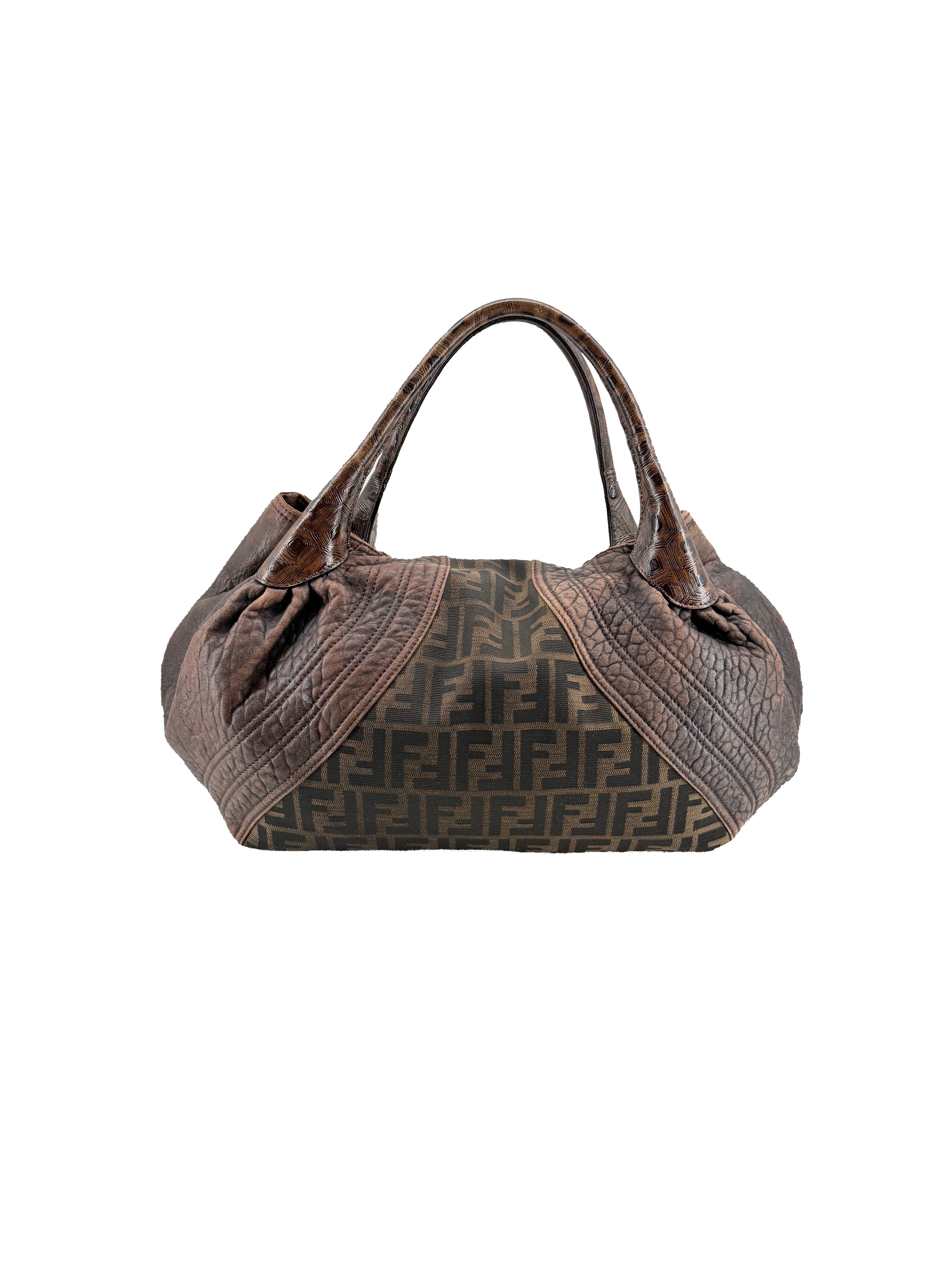 Fendi brown Zucca Spy bag *as is*
