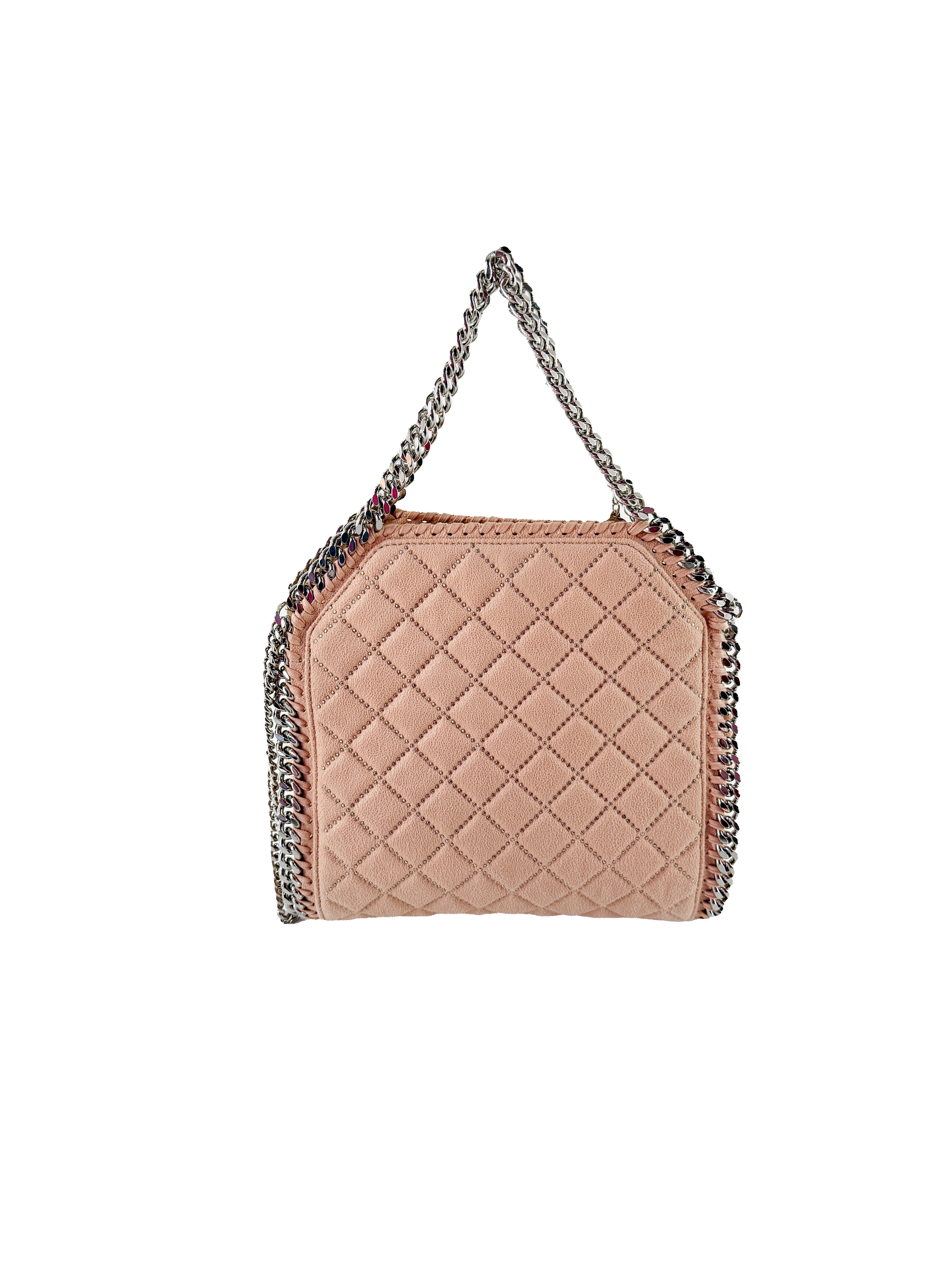 Stella McCartney Falabella blush pink mini tote