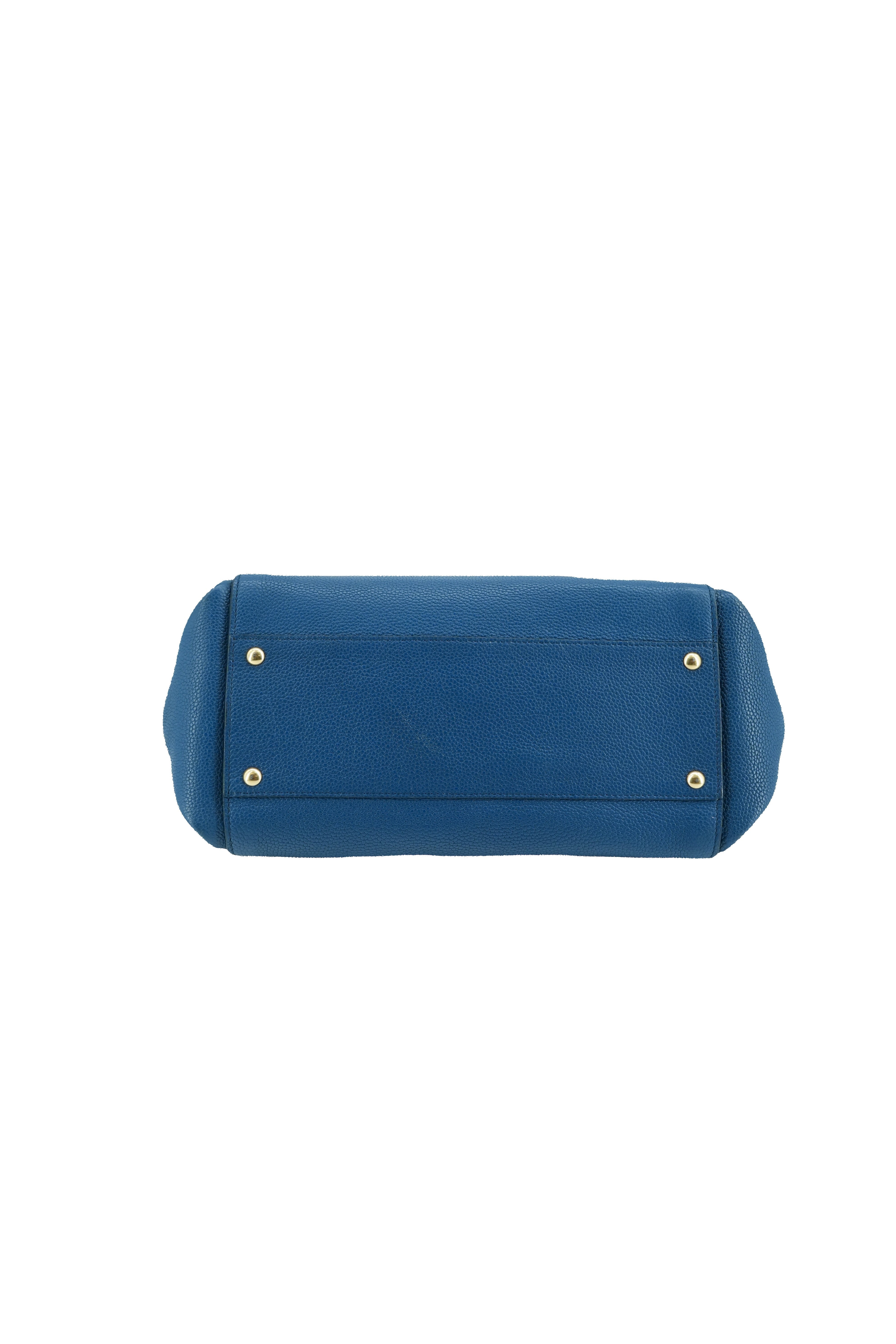 Salvatore Ferragamo blue small Sofia satchel BW-21 F606