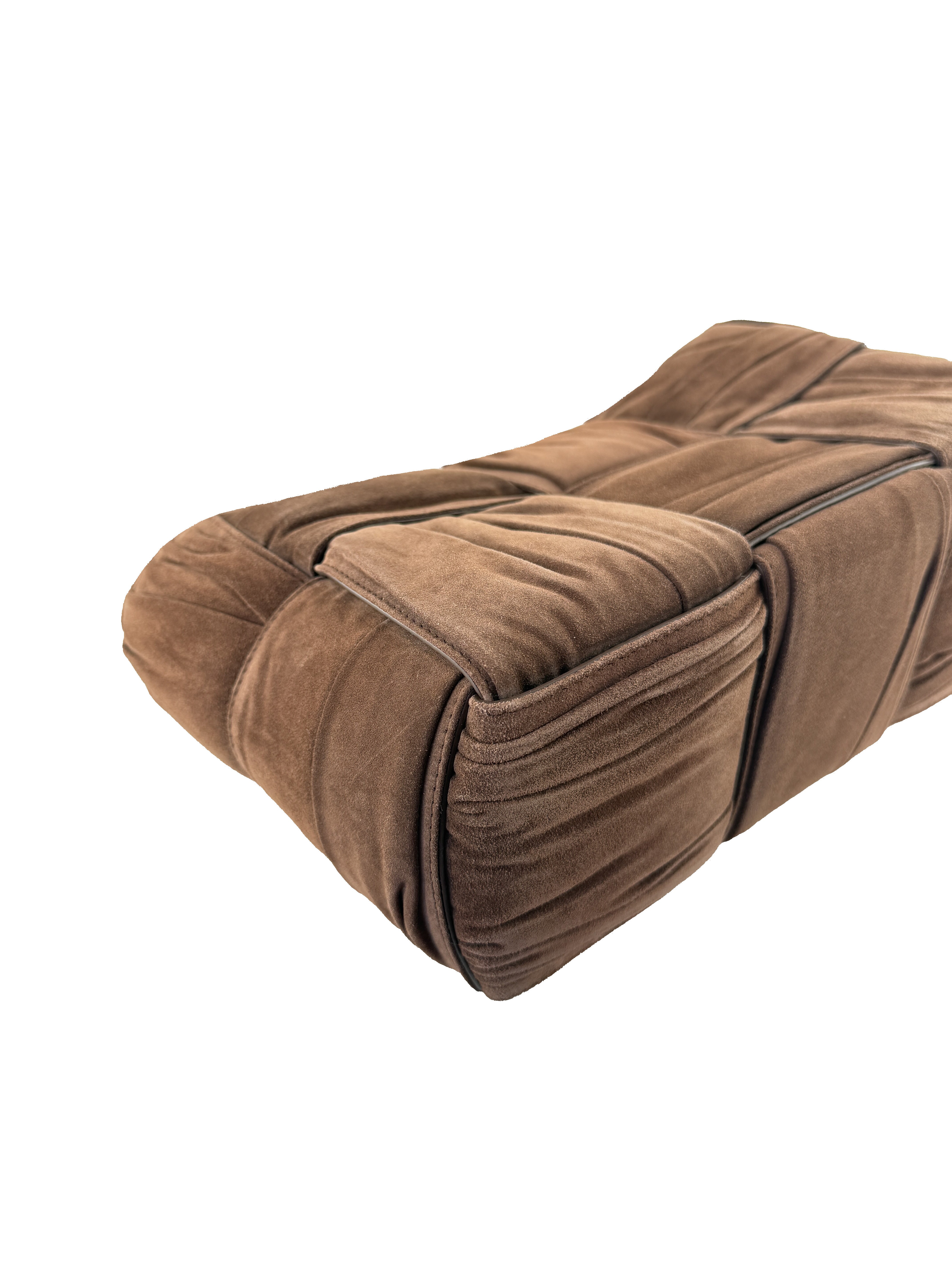 Bottega Veneta brown suede small Arco tote A00519390H