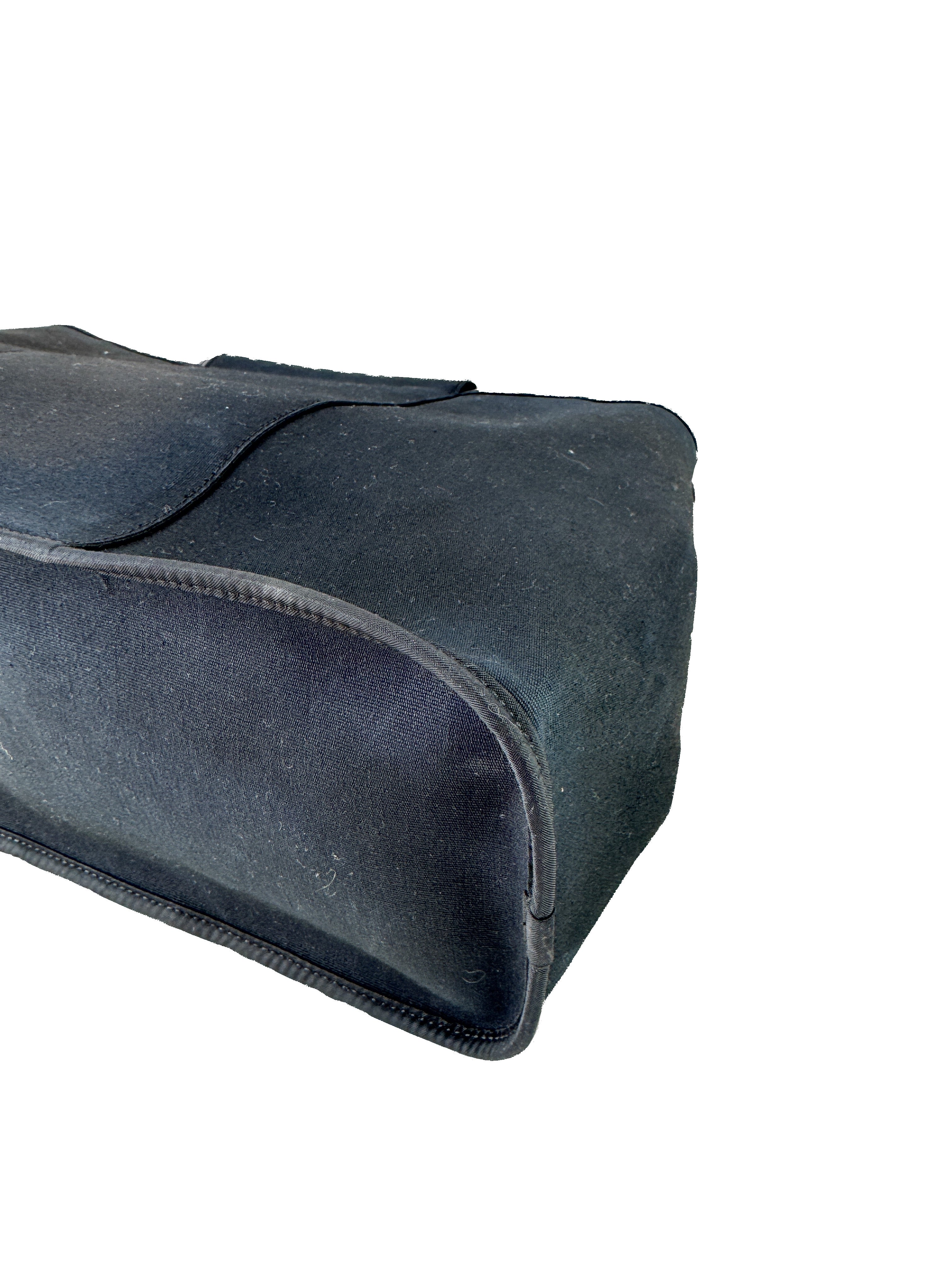 Hermès black Elan Cabag canvas tote 39 (2008)