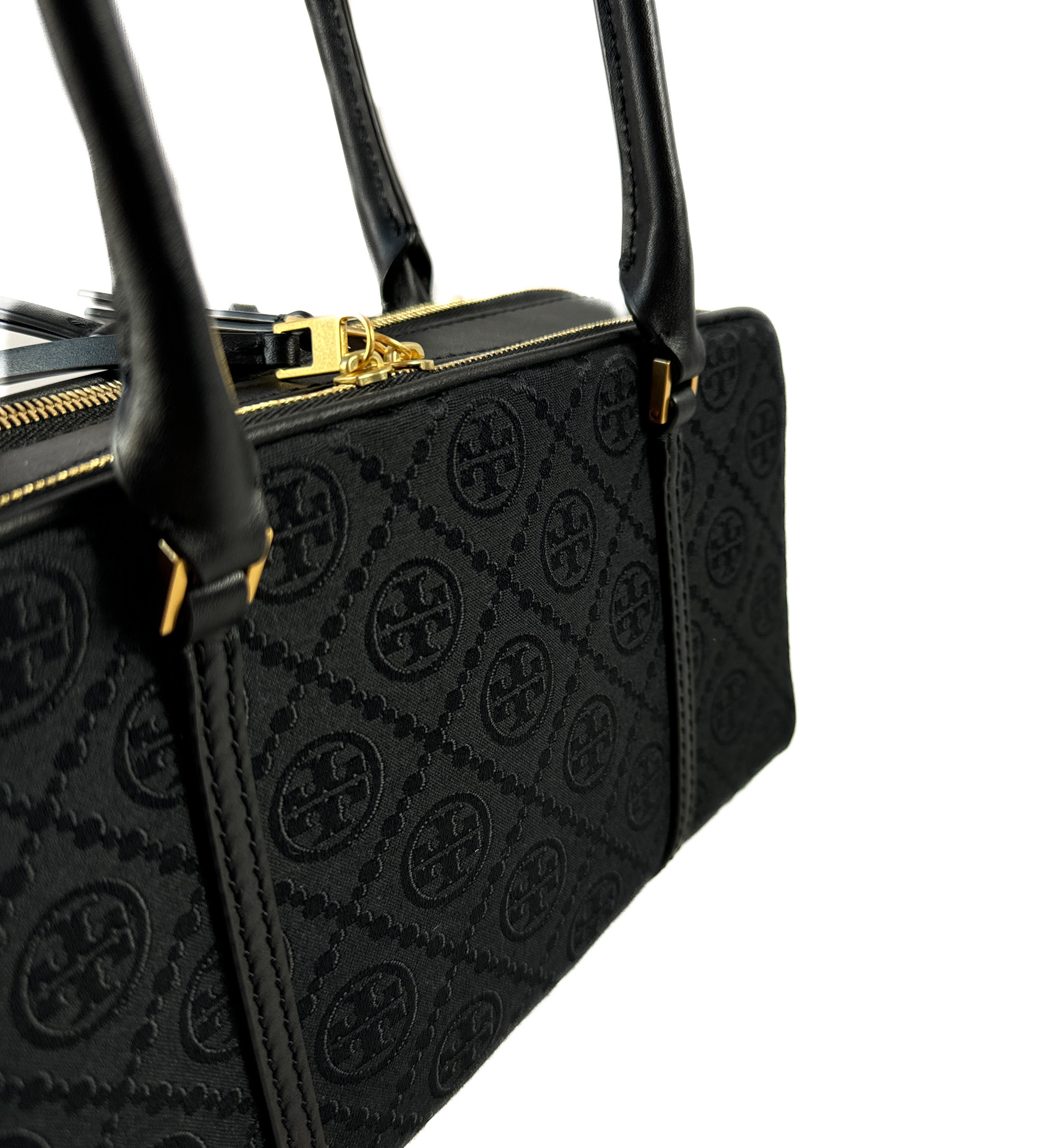 Tory Burch small T monogram marshmallow satchel current retail $498