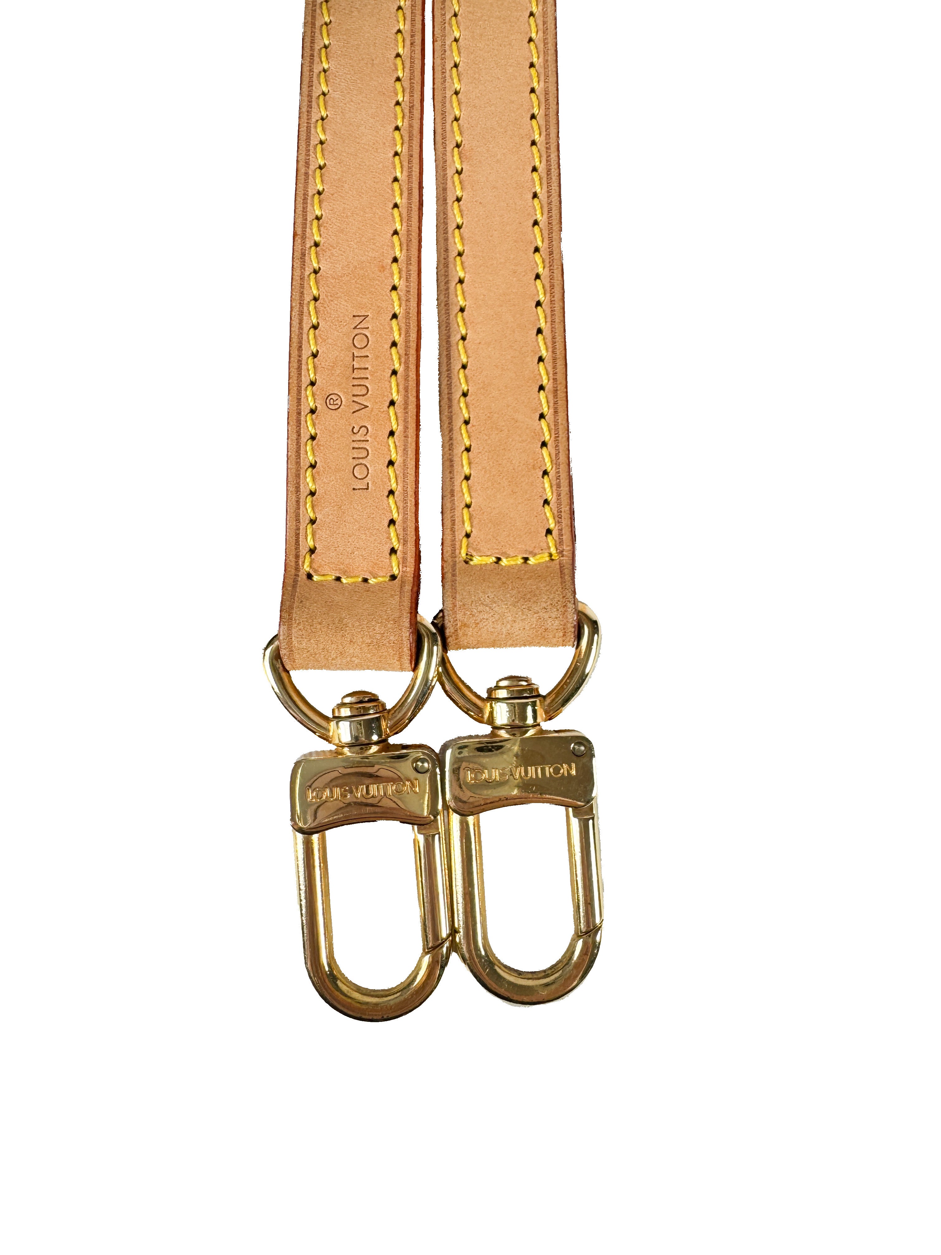 Louis Vuitton vachetta leather thin strap