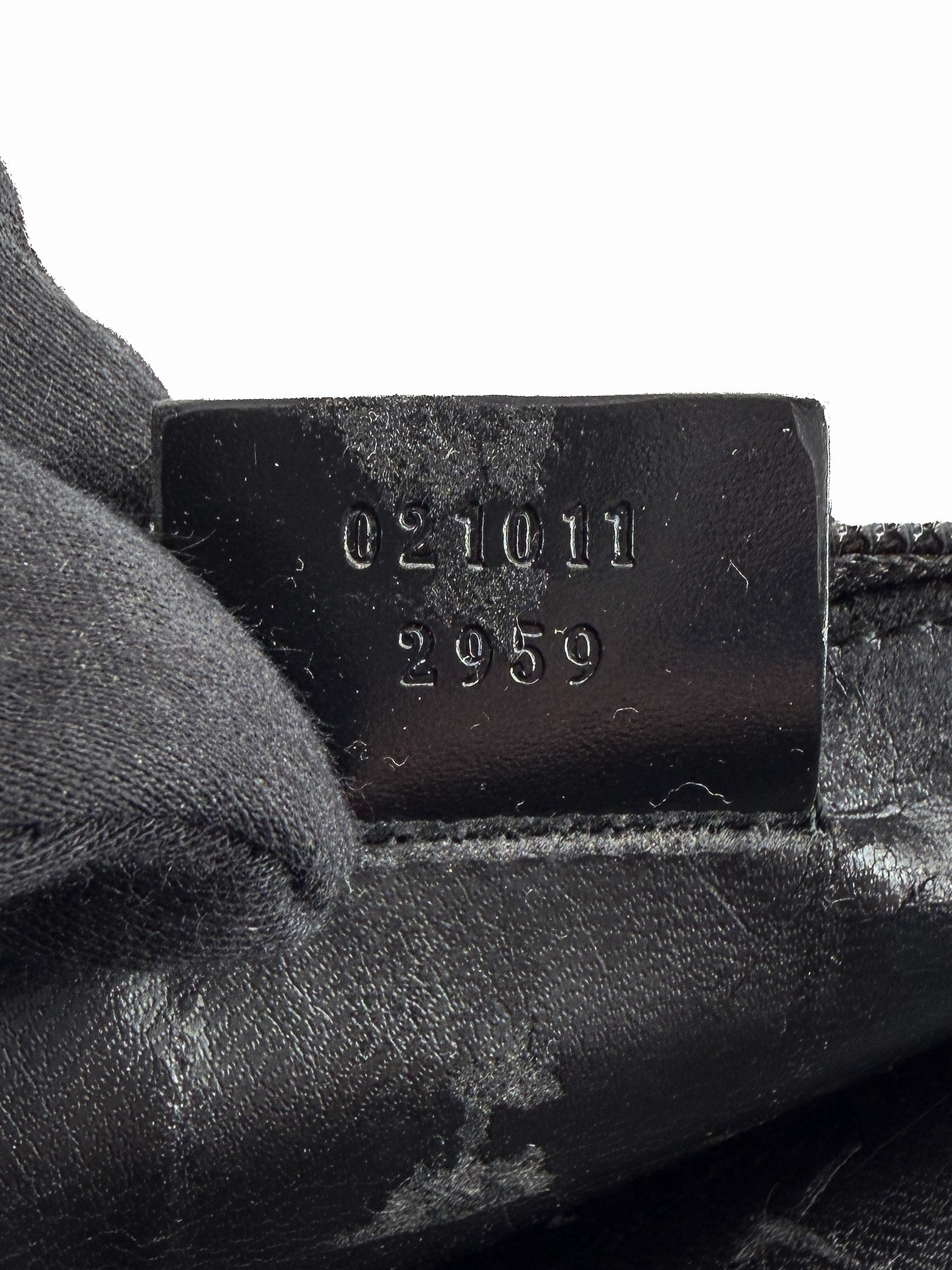 Gucci gray vinyl vintage tote 021011 2959