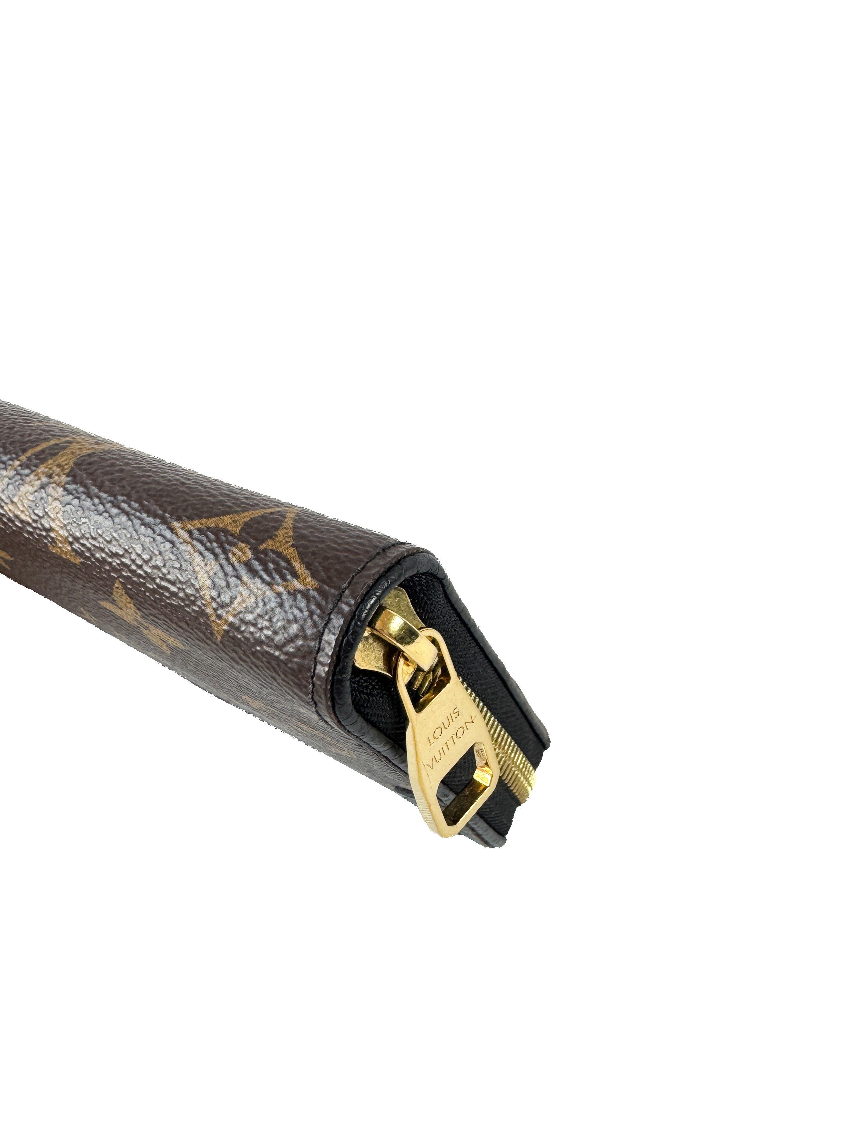 Louis Vuitton monogram/black Retiro zippy wallet MI0159