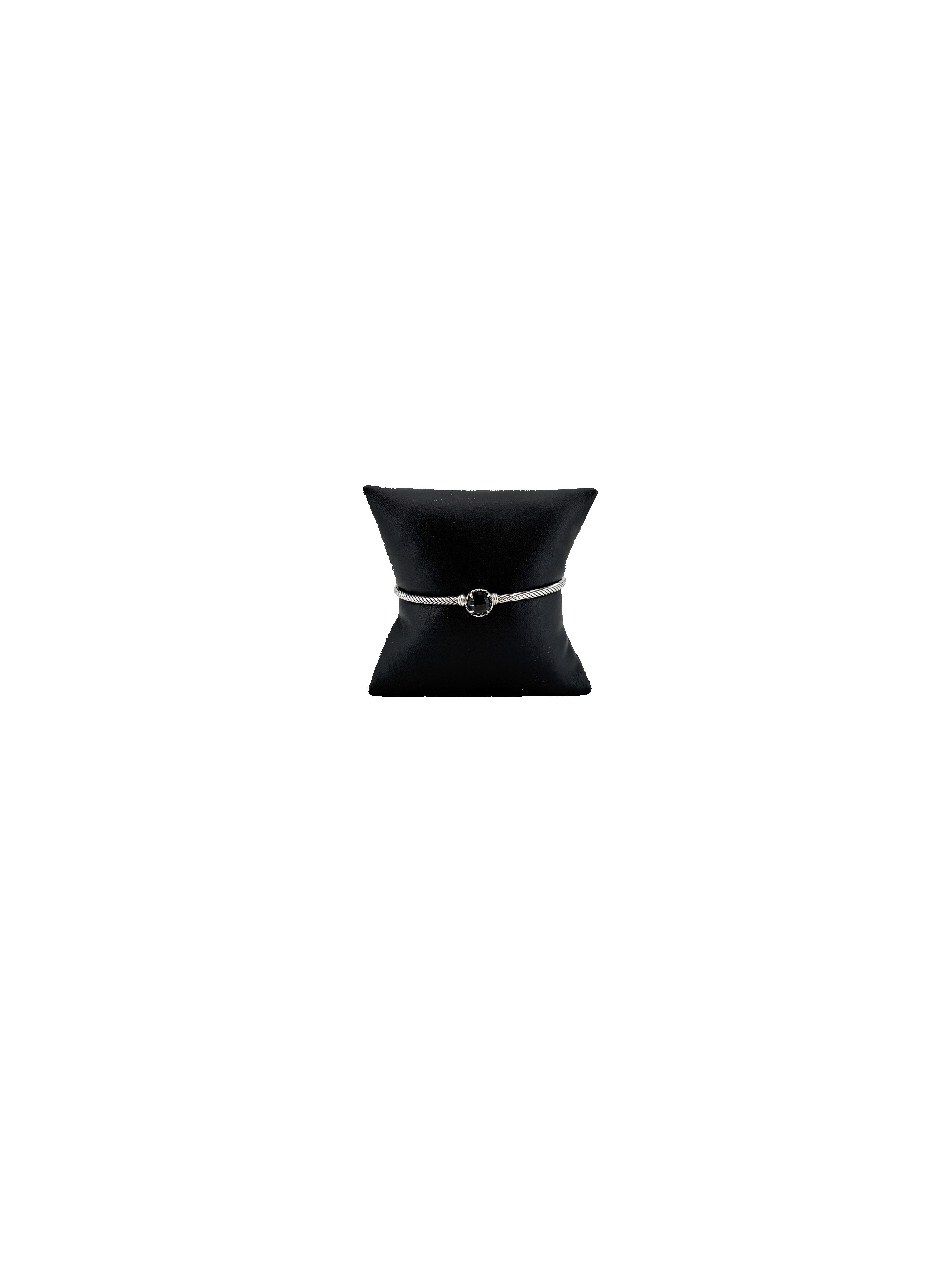 David Yurman sterling silver black onyx Chatelaine bracelet