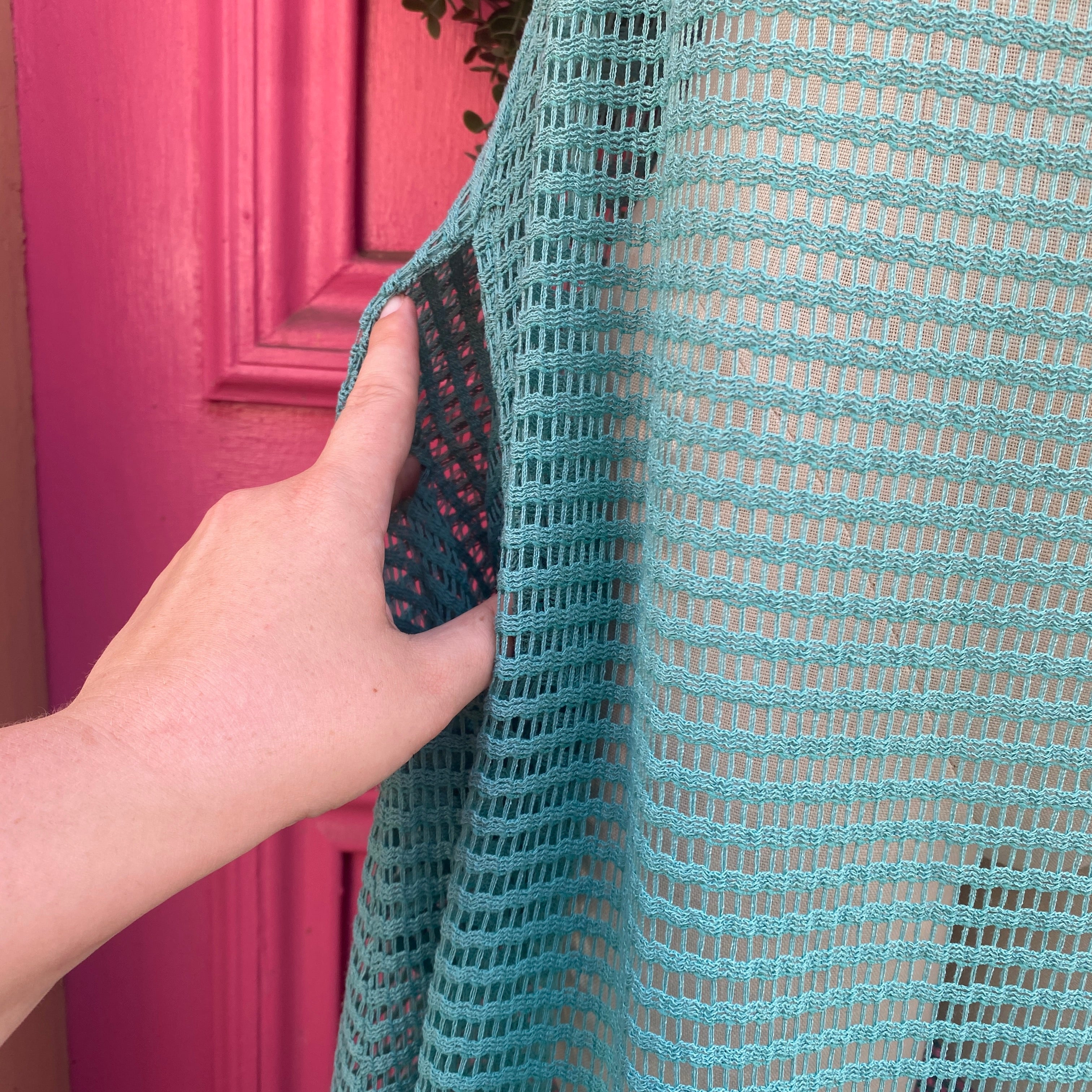 Haute Hippie teal coverup size S