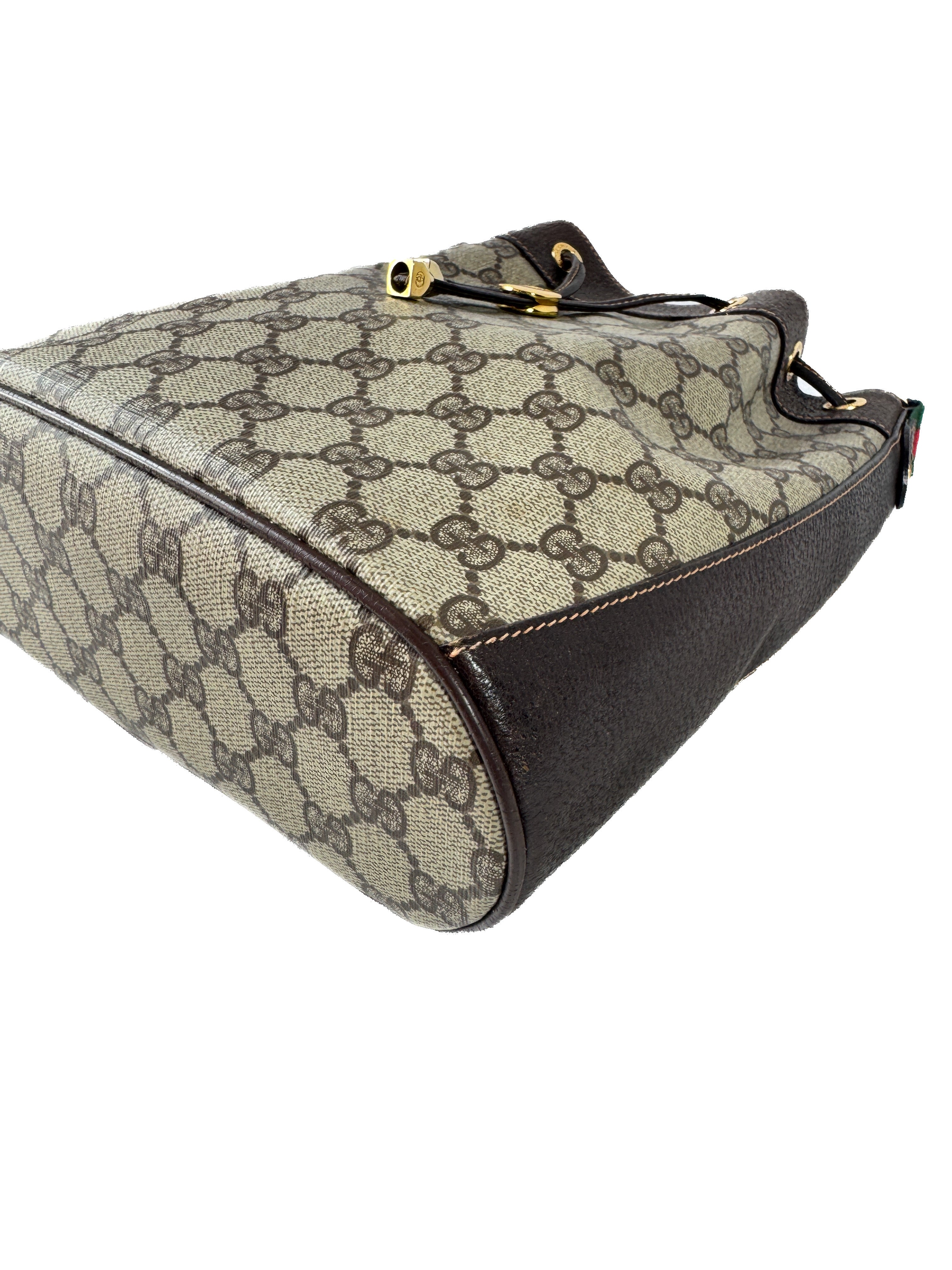 Gucci vintage GG sherry line bucket bag 164-02-034