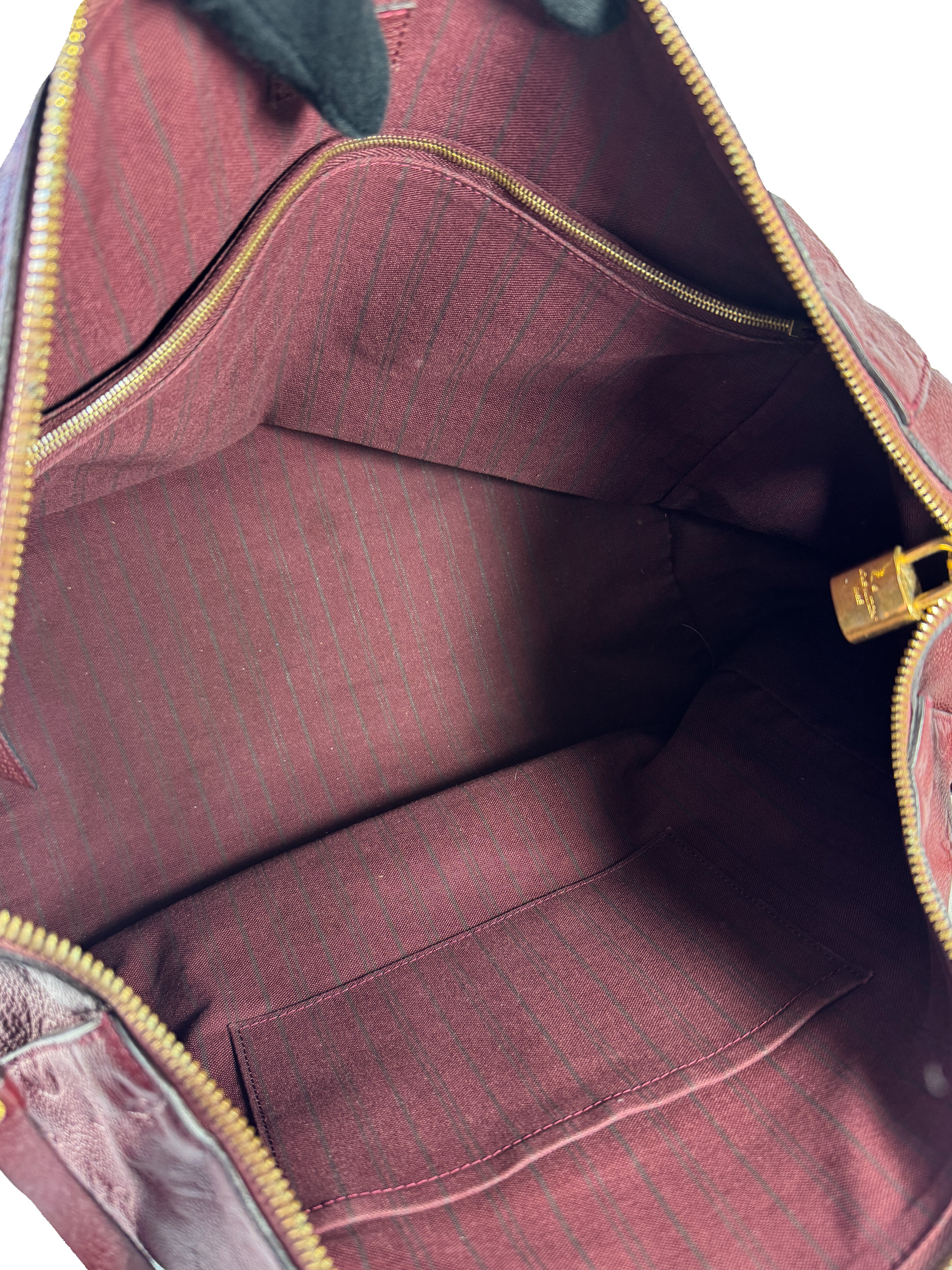 Louis Vuitton burgundy empreinte Lumineuse GM VI0191