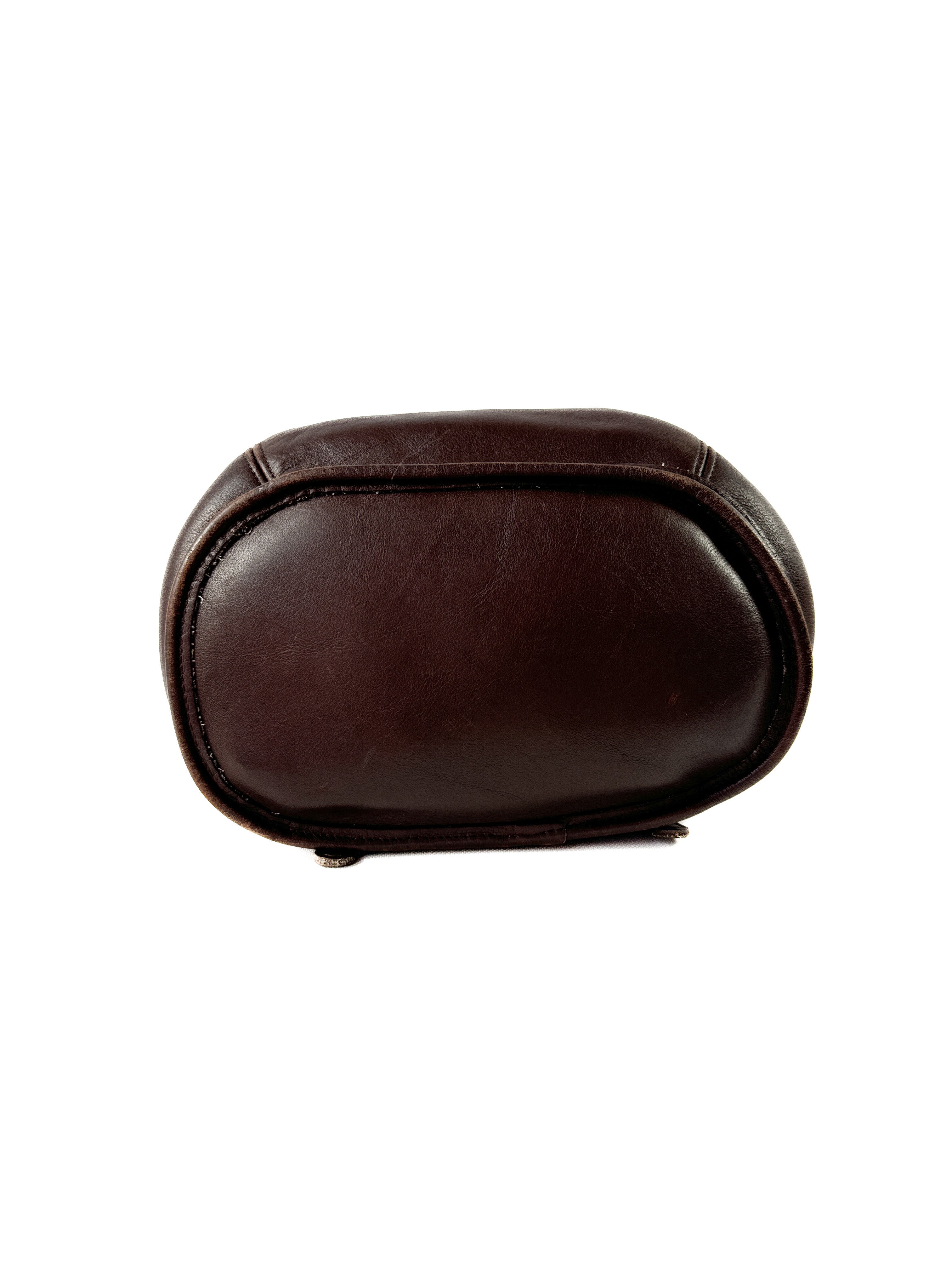 Coach dark brown leather drawstring backpack vintage 1996