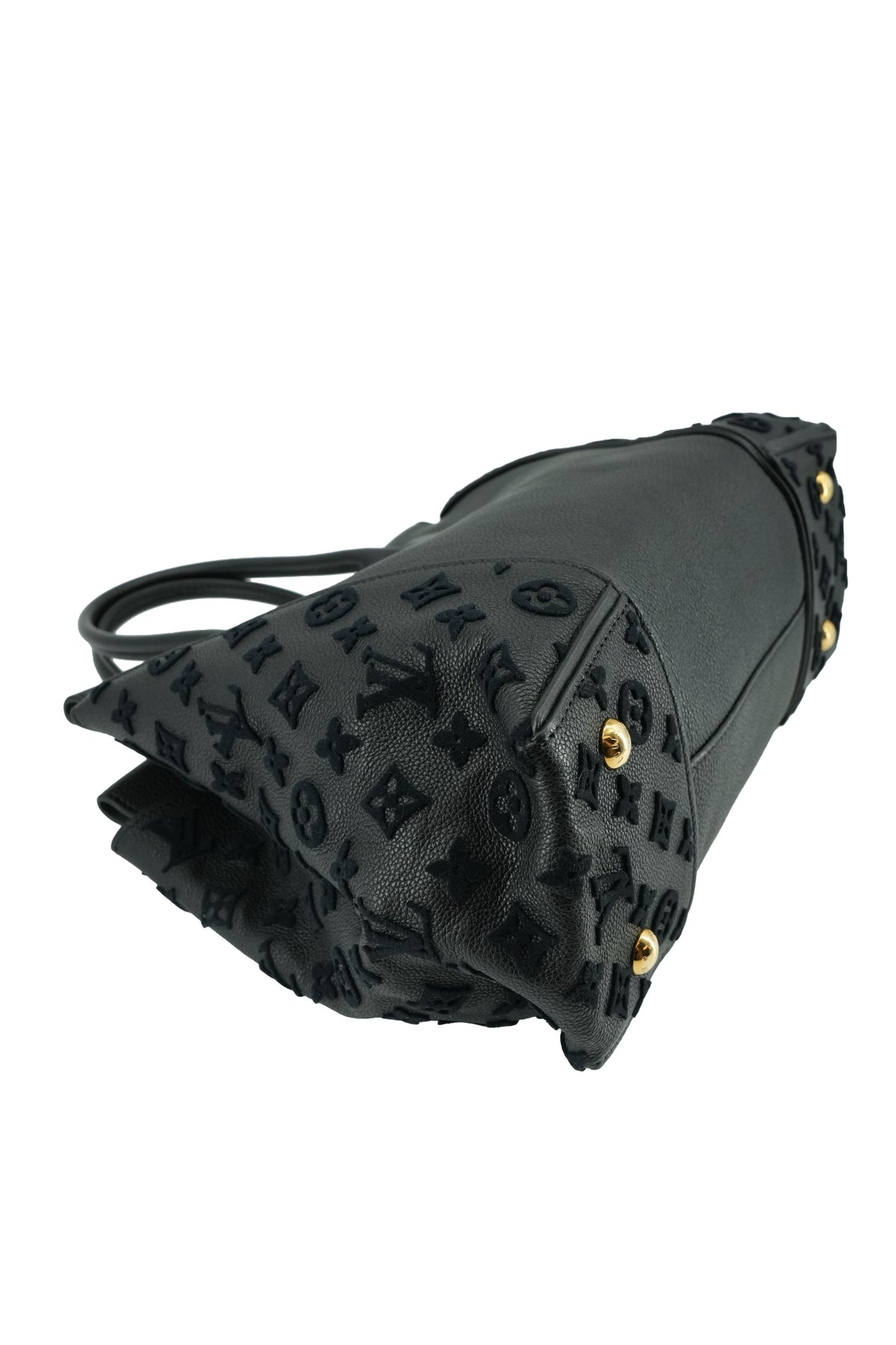 Louis Vuitton monogram black W tote PM TR0175