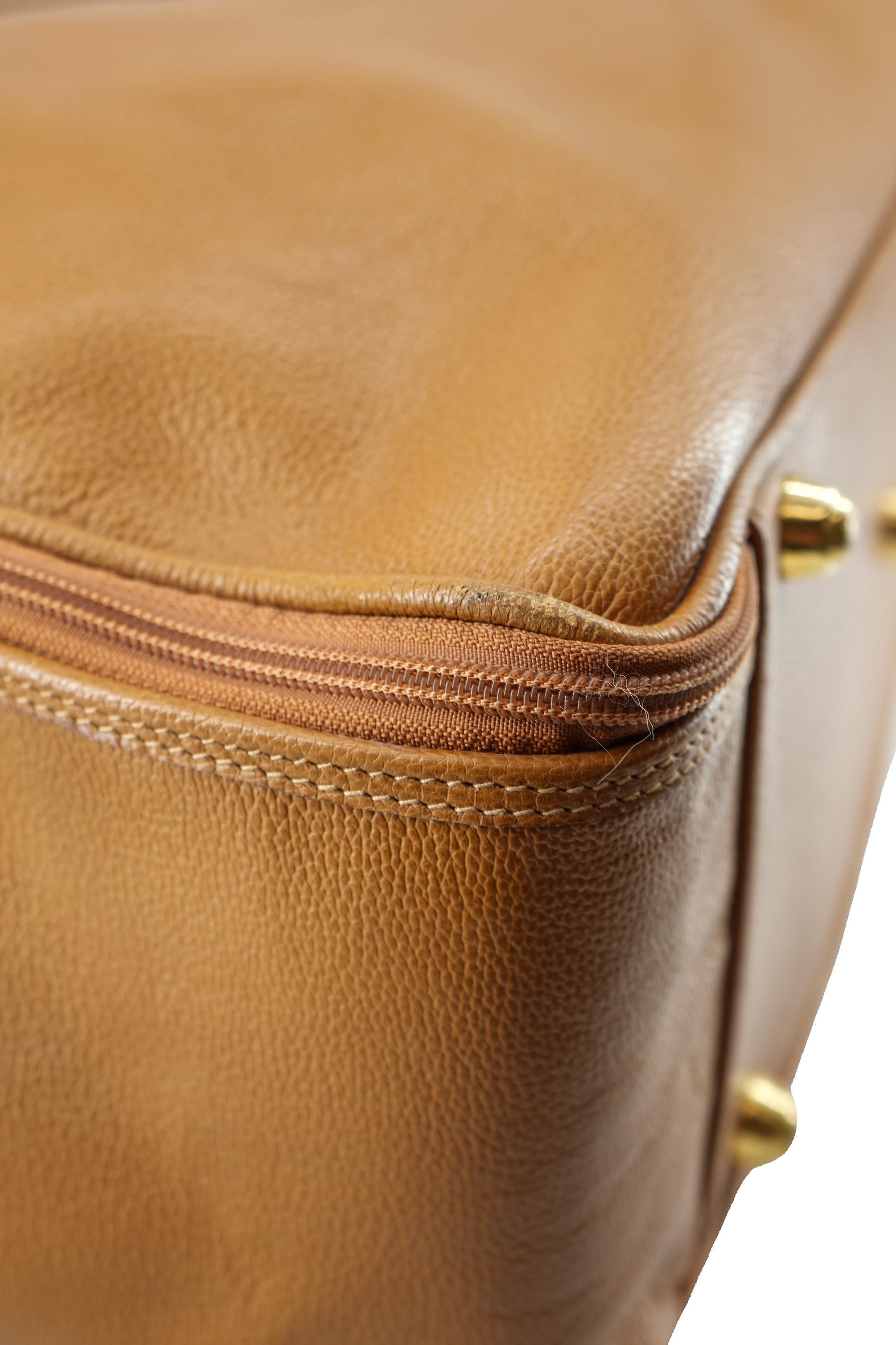 Gucci brown leather vintage suitcase 3560