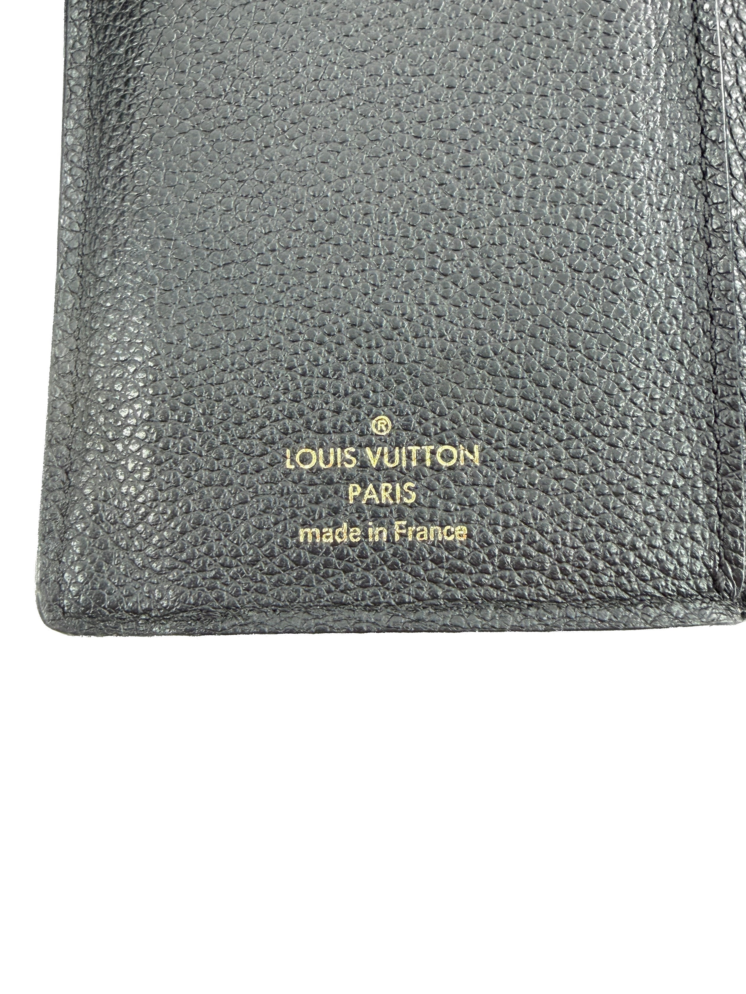 Louis Vuitton black empreinte Compact Curieuse wallet SP0175