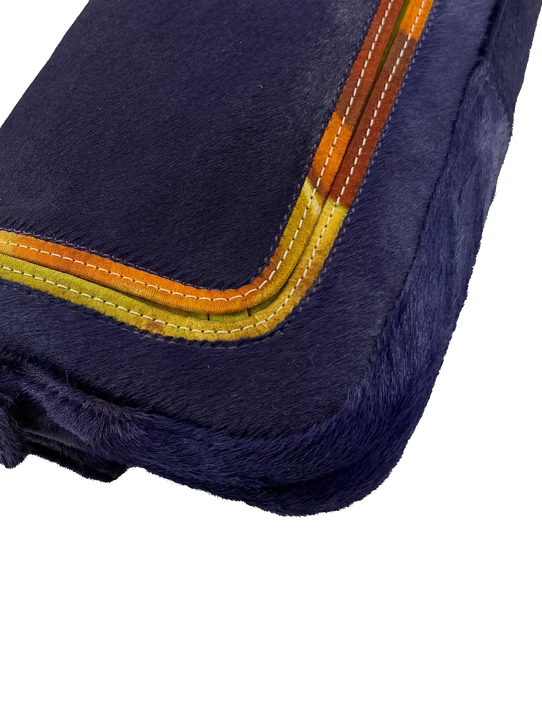 Fendi purple pony hair Baguette