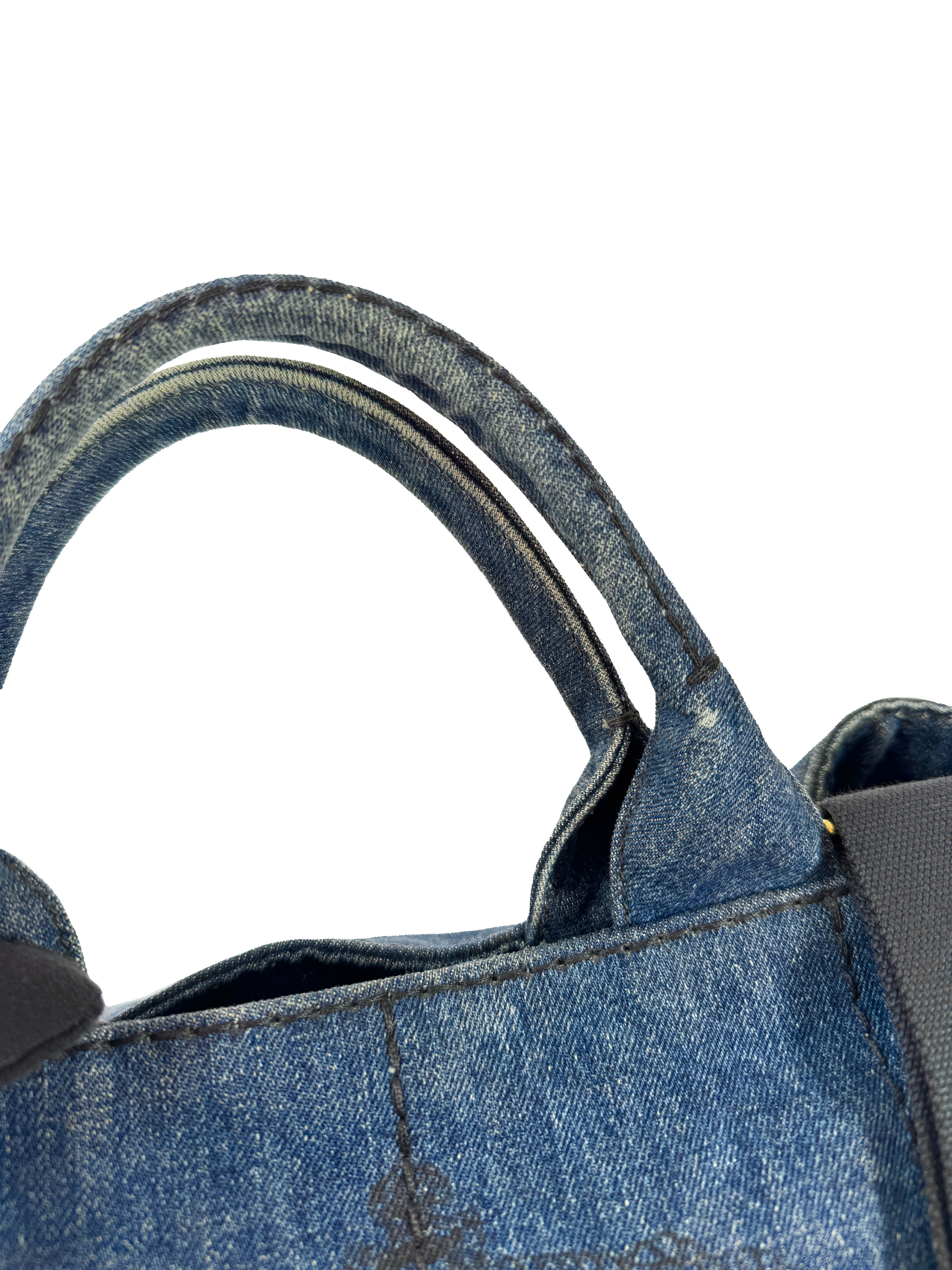 Prada denim Canapa tote 214
