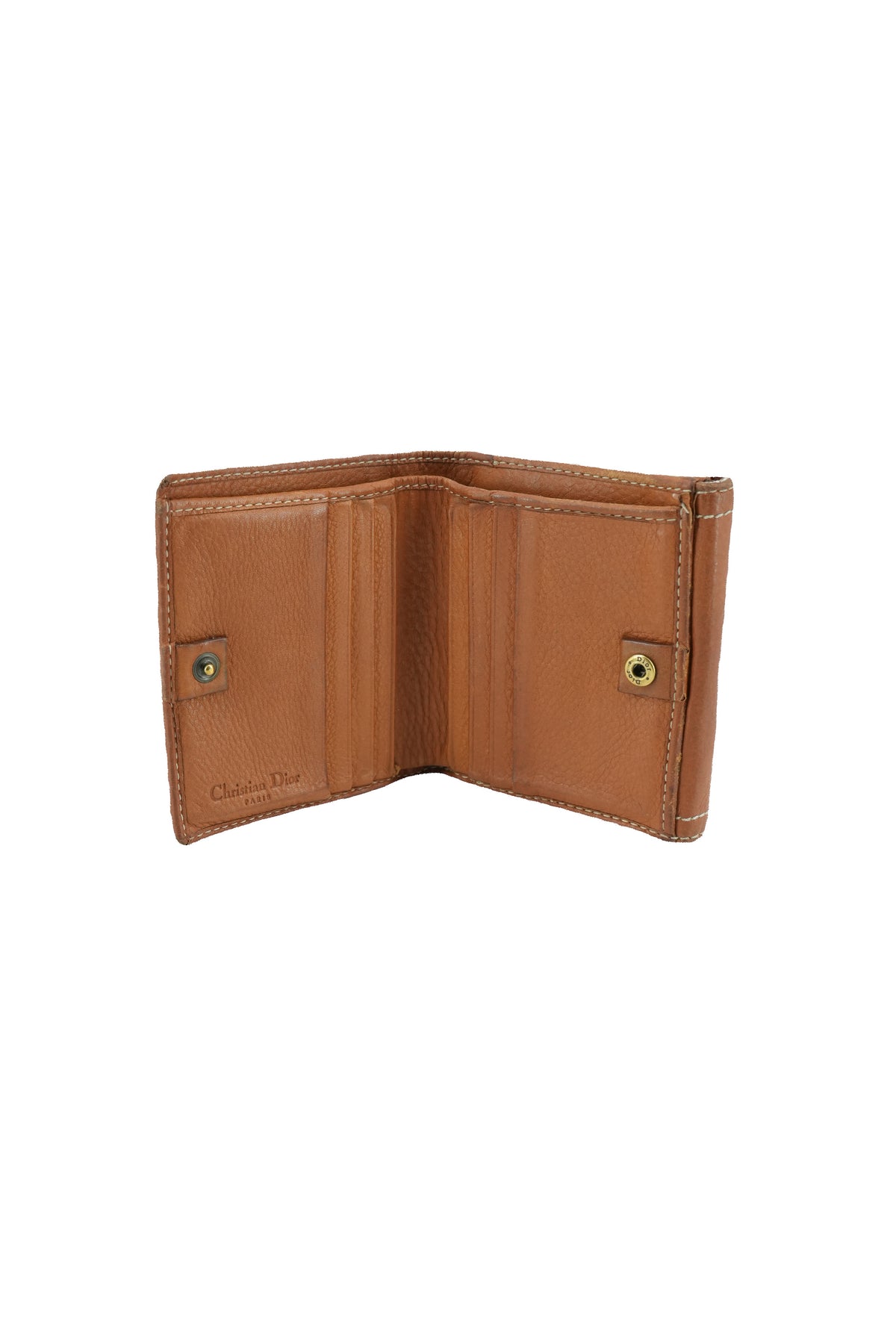 Christian Dior brown leather Saddle compact vintage wallet TR 00 92