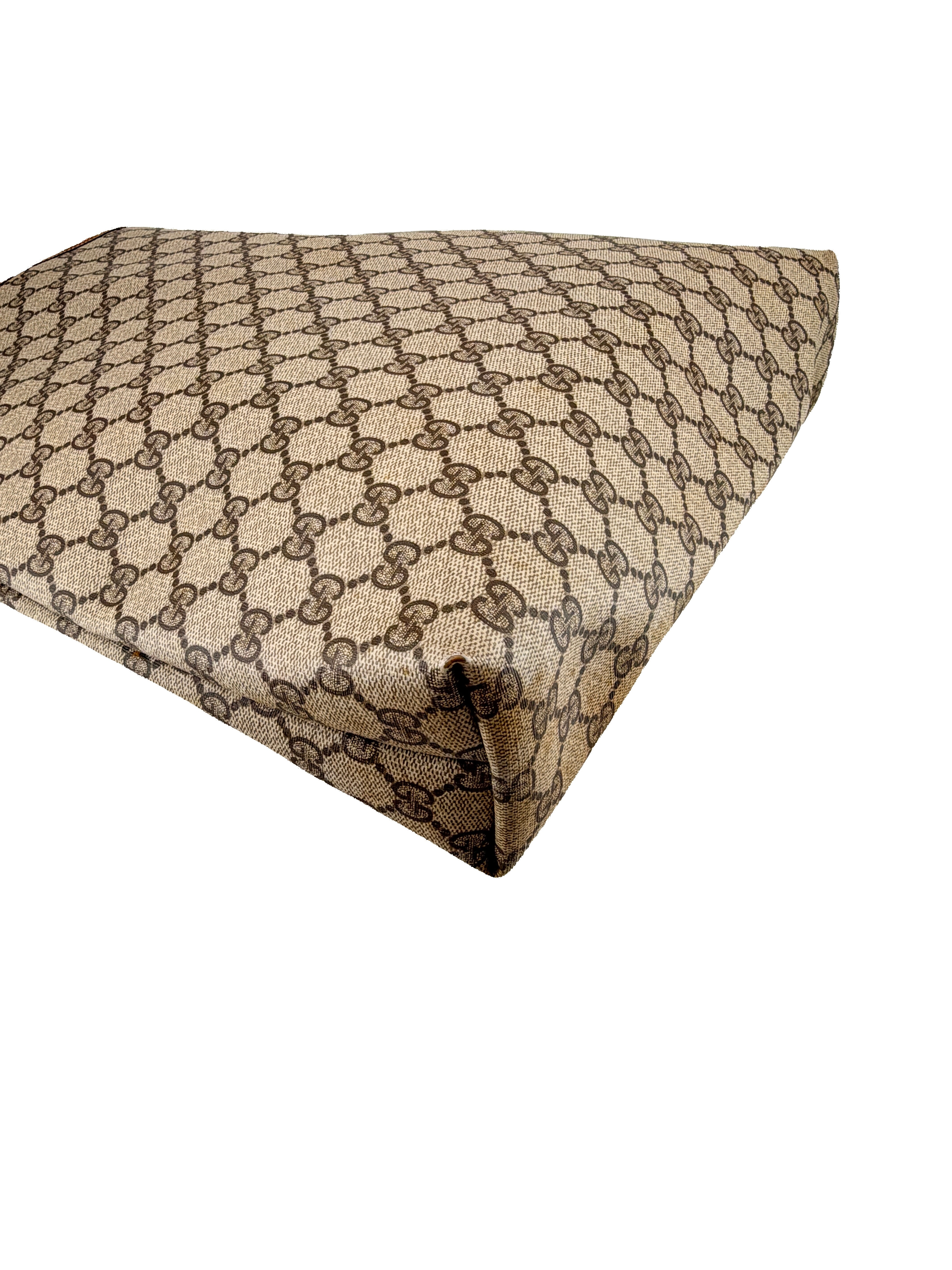 Gucci brown vintage sherry line tote 89.02.003
