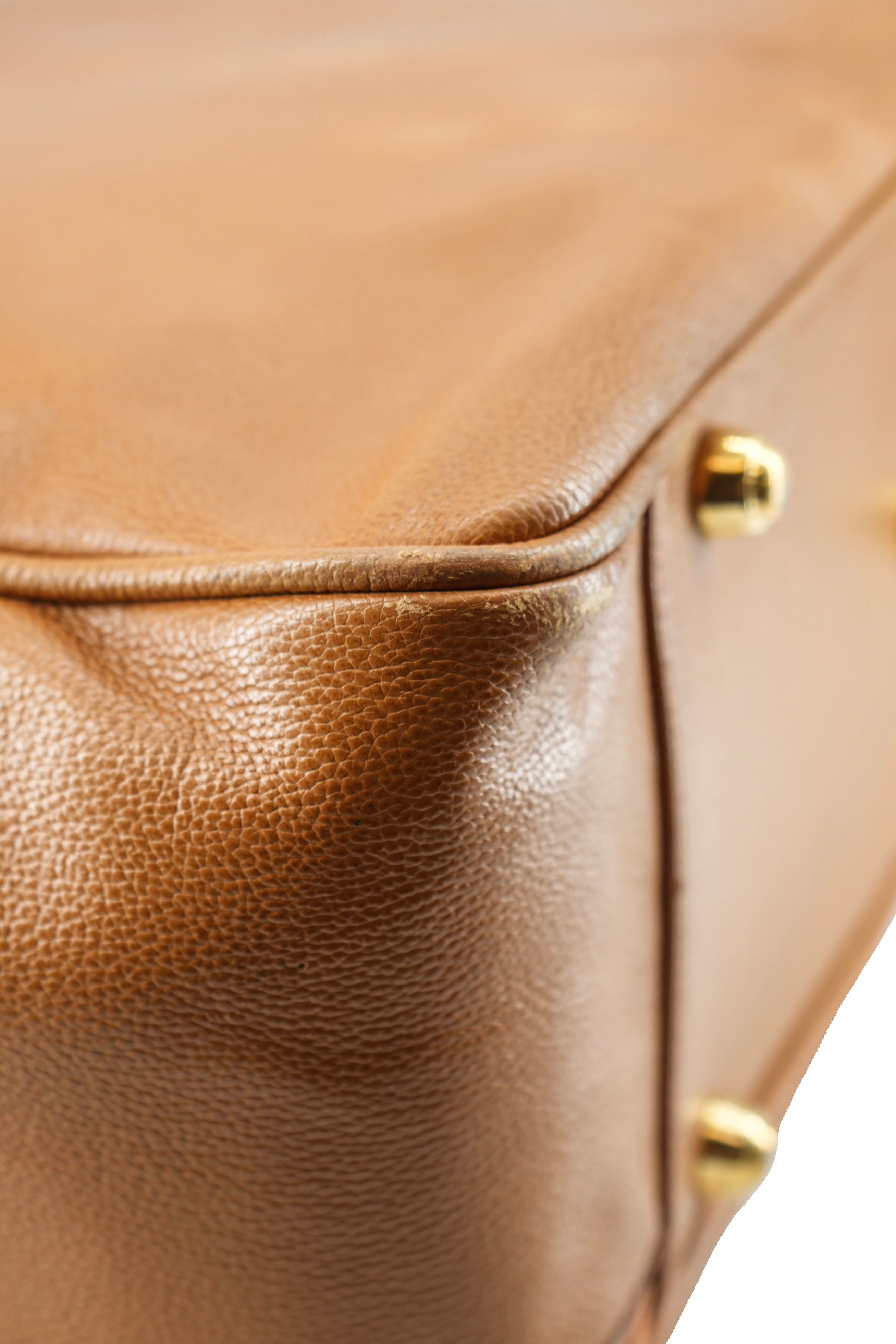 Gucci brown leather vintage suitcase 3560