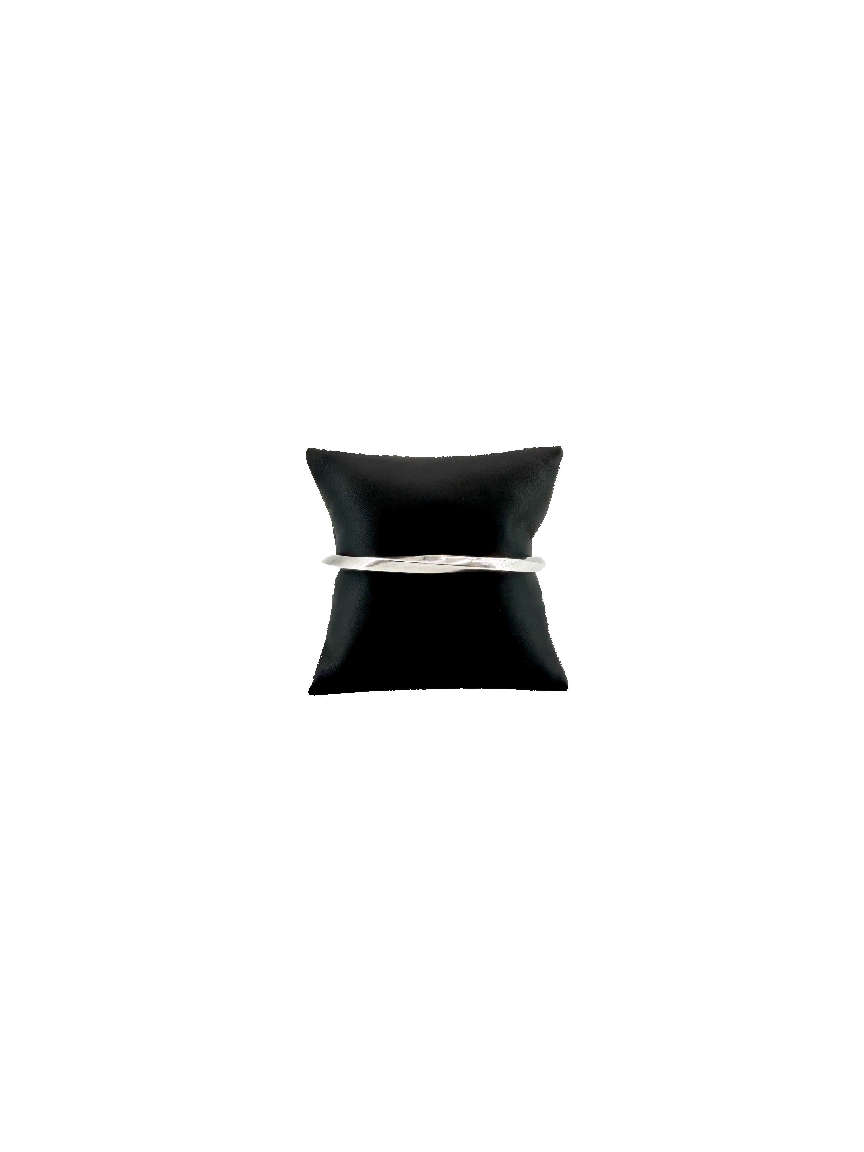 Tiffany & Co sterling silver Frank Gehry torque bangle