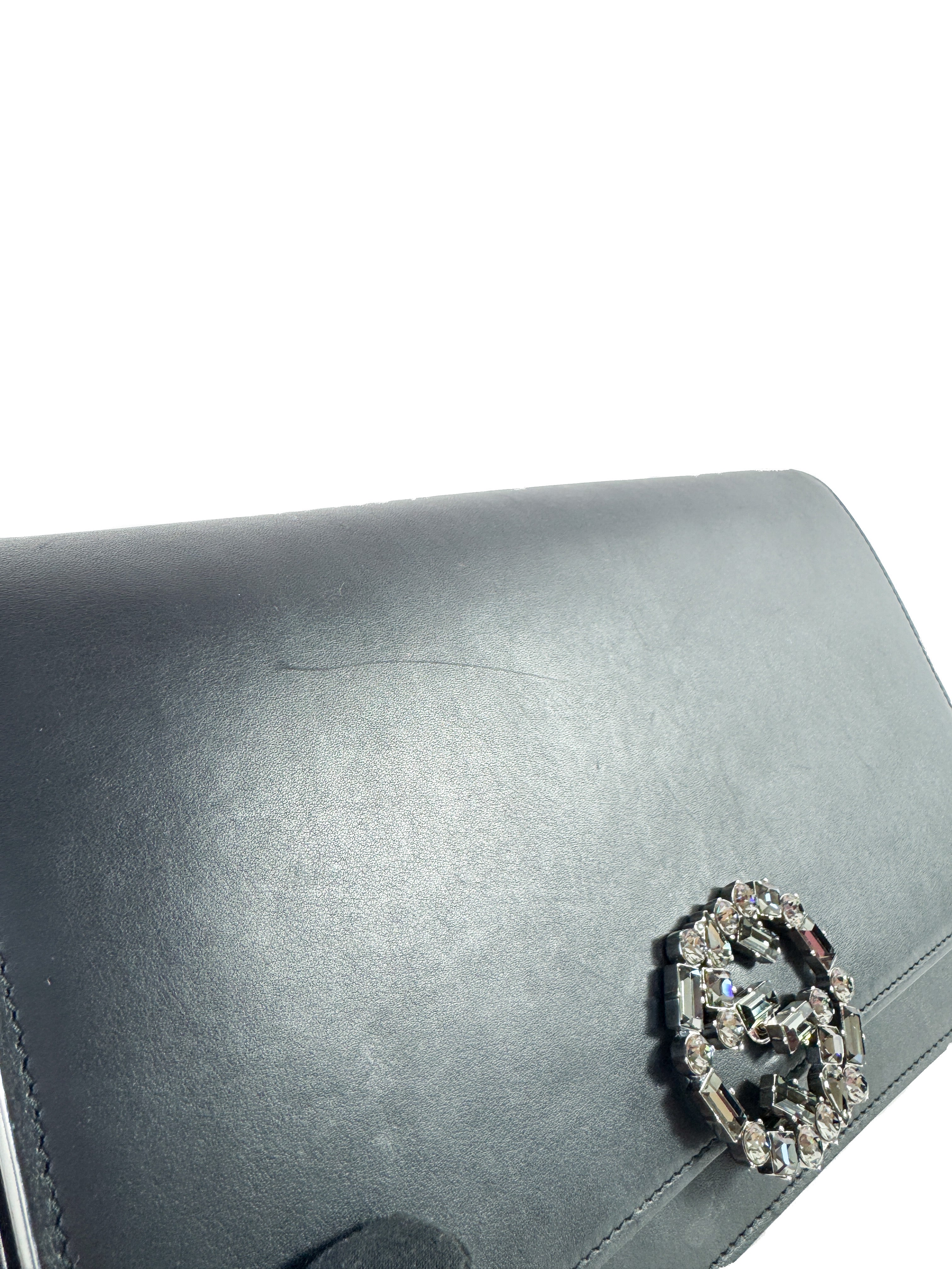 Gucci black GG Broadway leather convertible bag 371505 000926