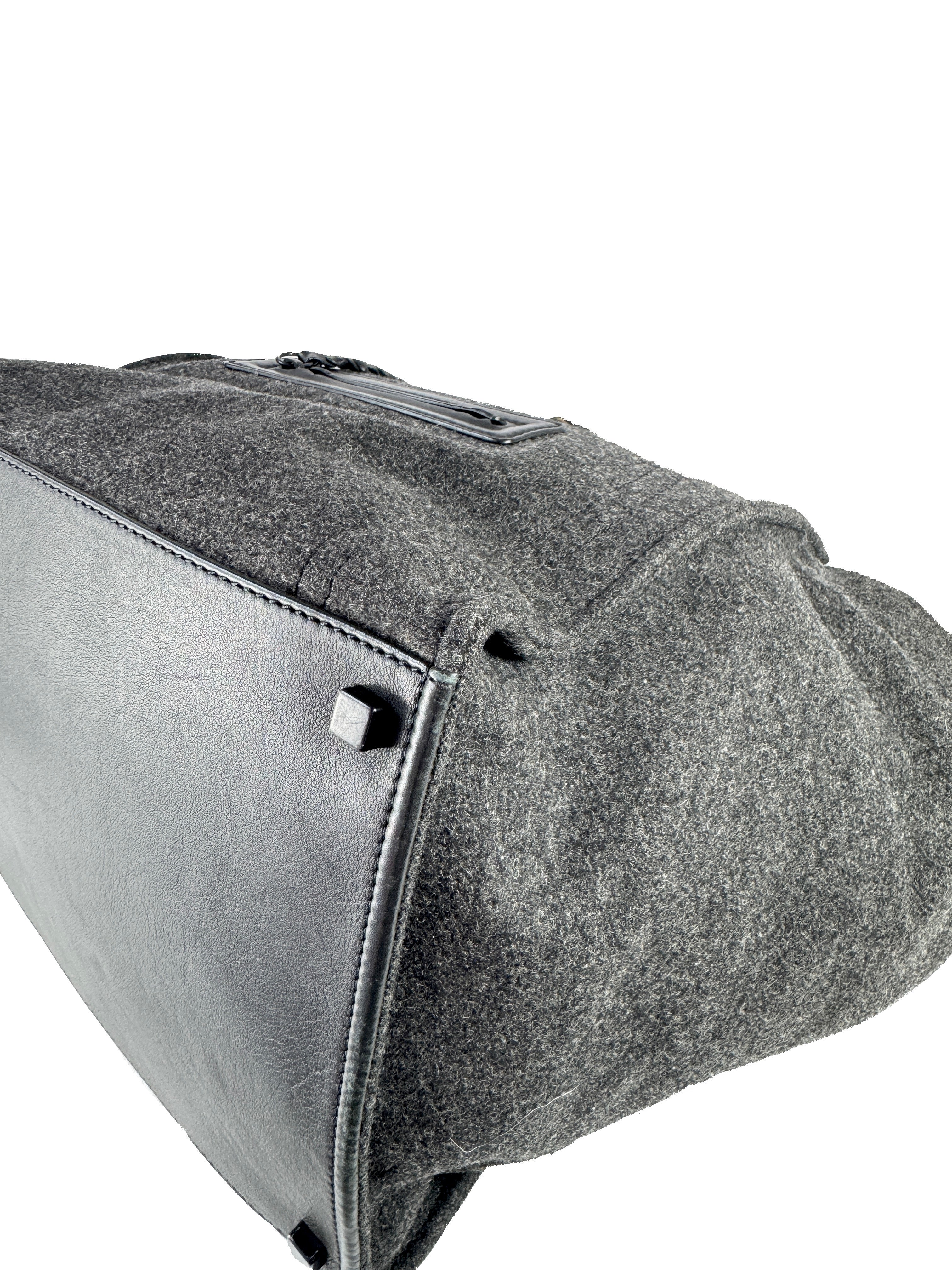 Celine gray wool Phantom tote FPA0162