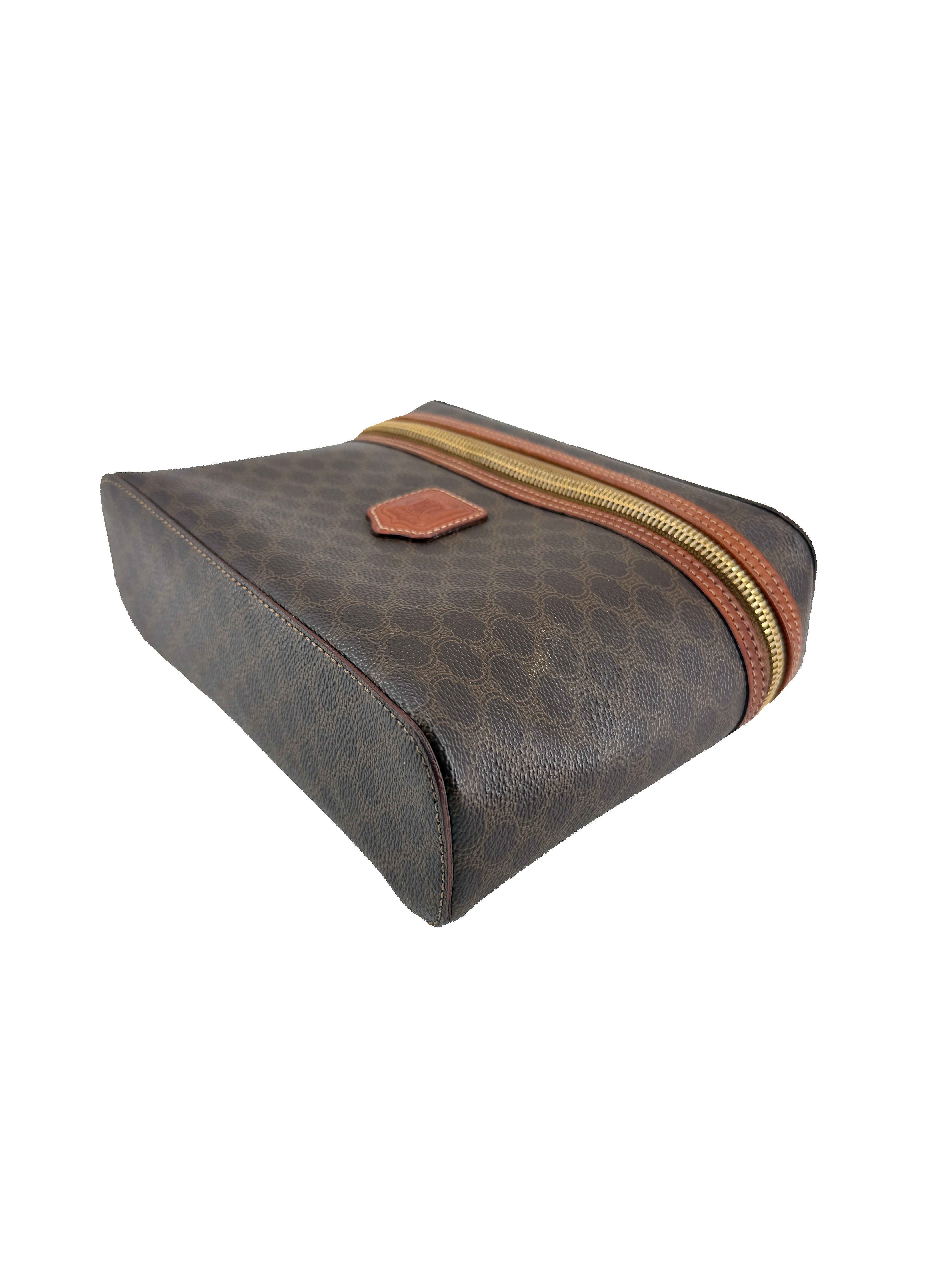 Celine brown Macadam vintage vanity bag MC97